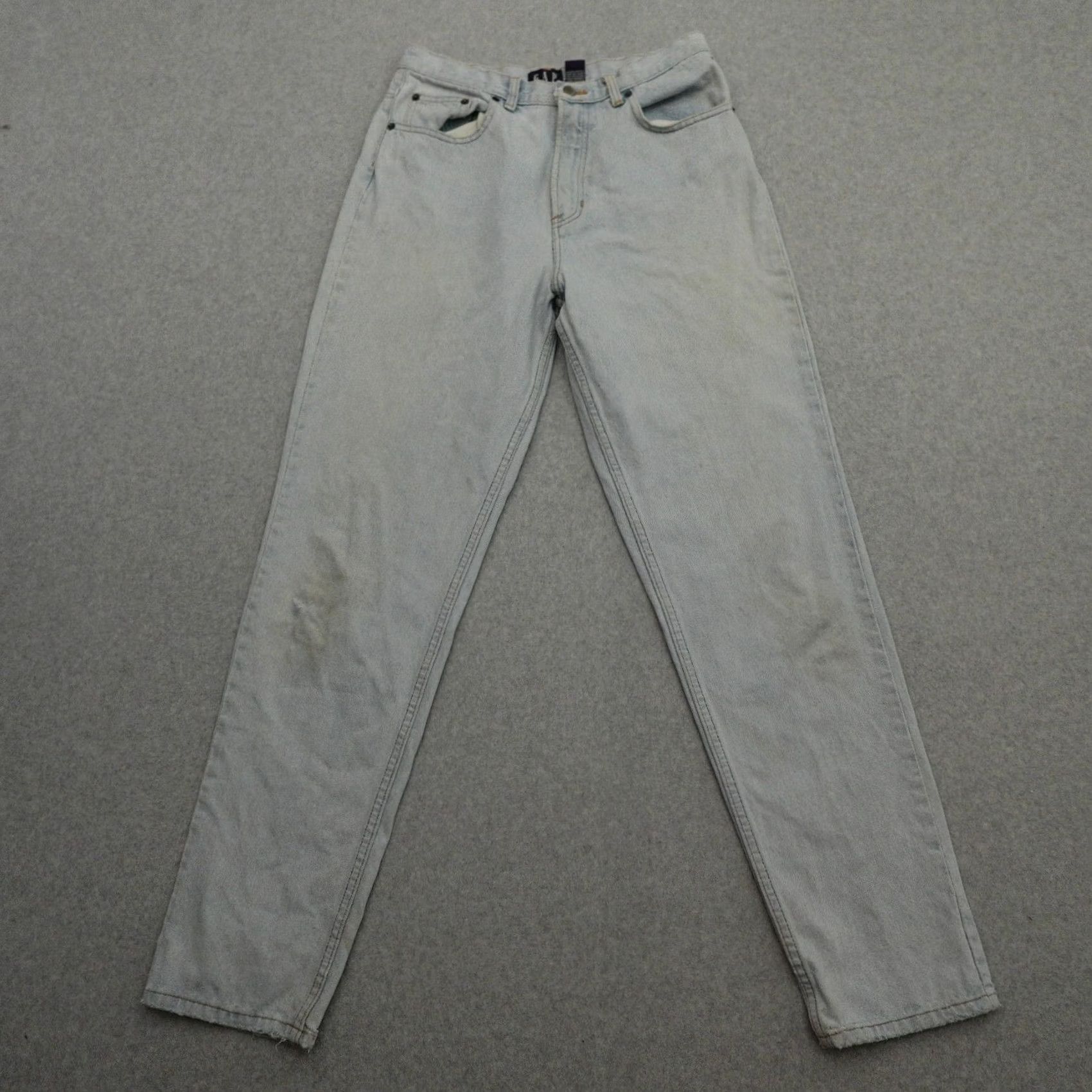 Gap Vintage Gap Jeans Womens 12 Long (12x32) Light Wash Classic Fit Frayed Denim Size 34" / US 12 / IT 48 - 2 Thumbnail