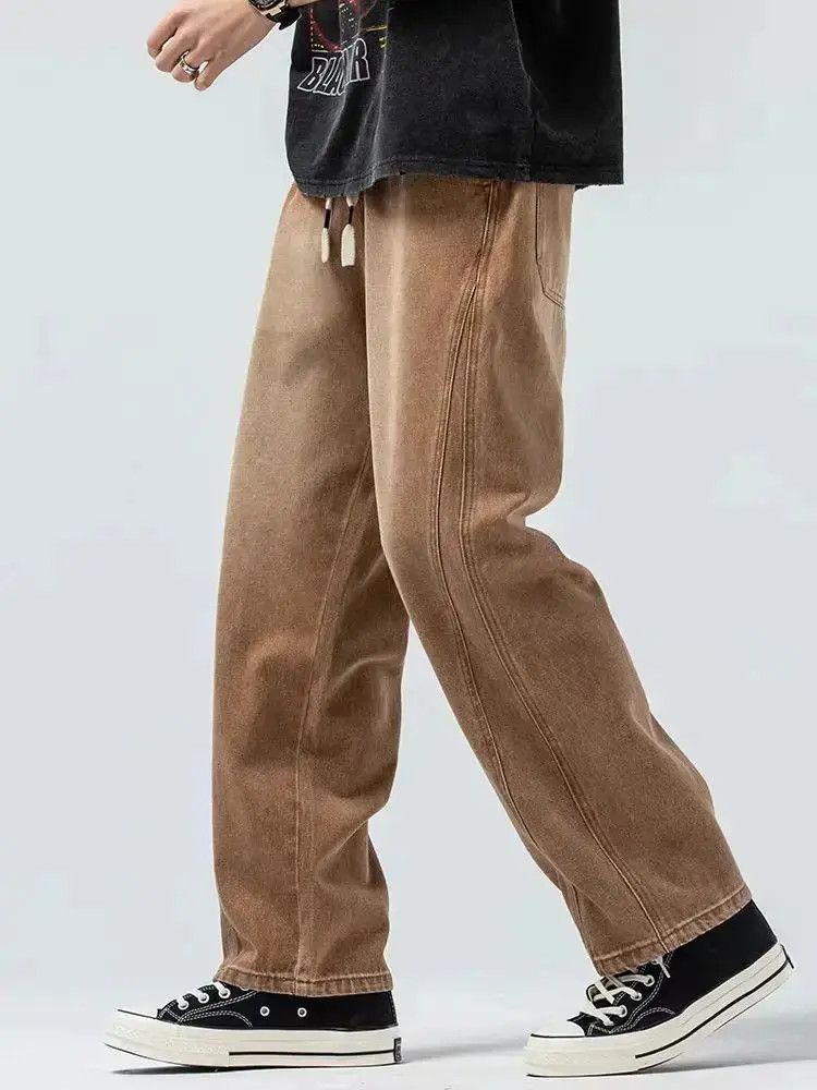 Japanese Brand Tencel Cotton Cool Feeling Drawstring Tide Jeans Size US 32 / EU 48 - 6 Thumbnail