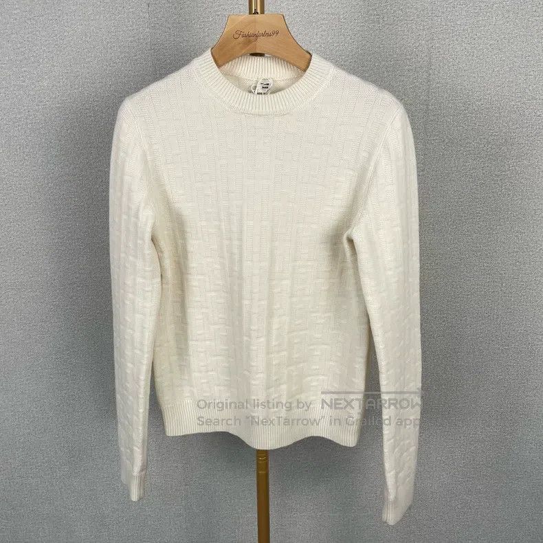 Hermes Hermes Cream wool knitted pullover Size XS / US 0-2 / IT 36-38 - 1 Thumbnail