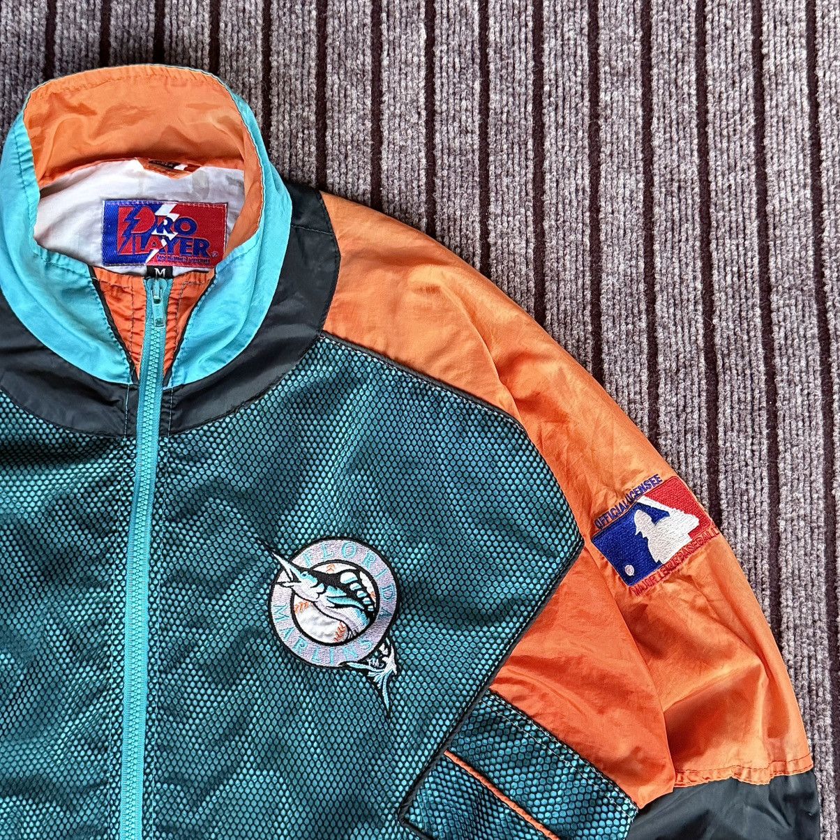 Other Vintage 90s Florida Marlins Pro Player Tag Windbreaker Size US XL / EU 56 / 4 - 3 Thumbnail