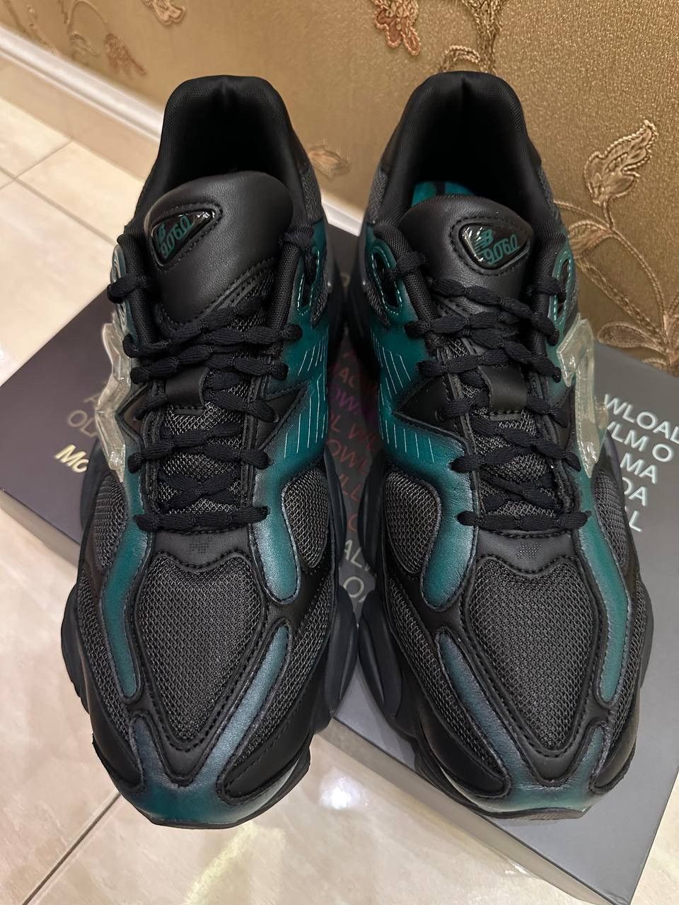 Mowalola × New Balance New Balance 9060 x Mowalola Black Teal Burglarwear Size US 10 / EU 43 - 4 Thumbnail
