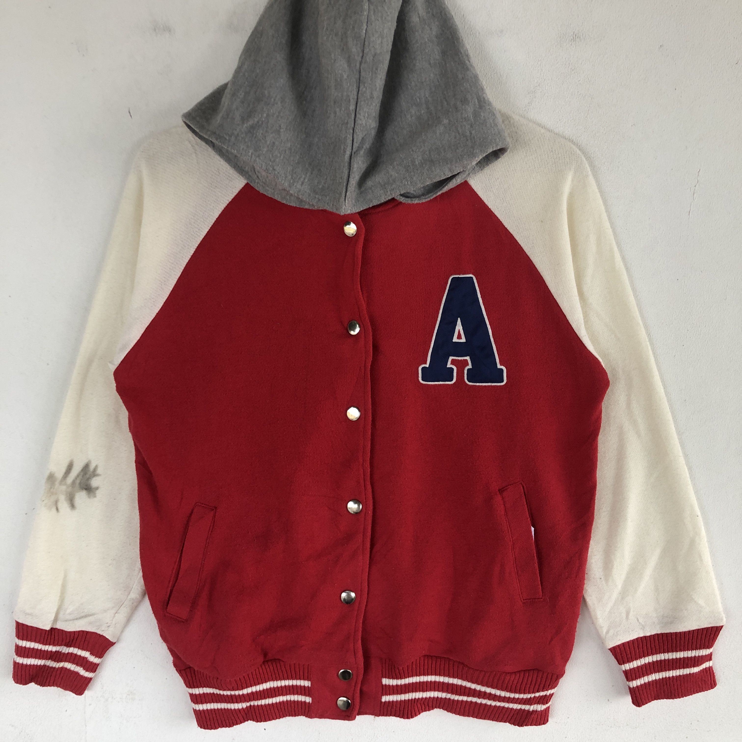 Japanese Brand Vintage Japanese Letterman Hoodie Varsity Sweater Sweatshirt Size M / US 6-8 / IT 42-44 - 3 Thumbnail