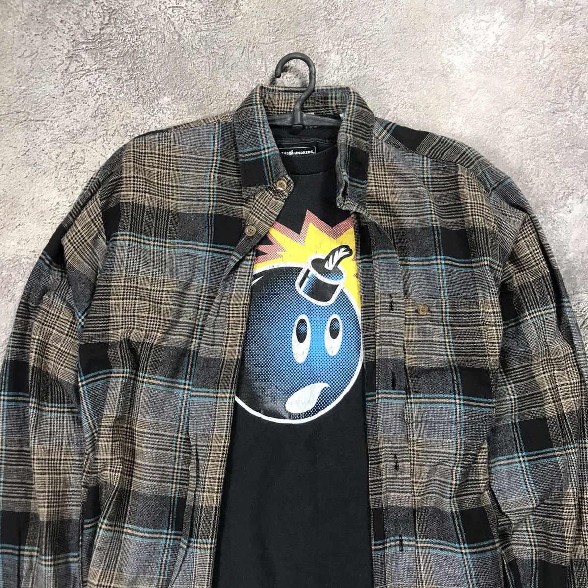 Vintage Vintage 90s Plaid Chore Coat Grunge Streetwear Baggy Slim XL Size US XL / EU 56 / 4 - 4 Thumbnail