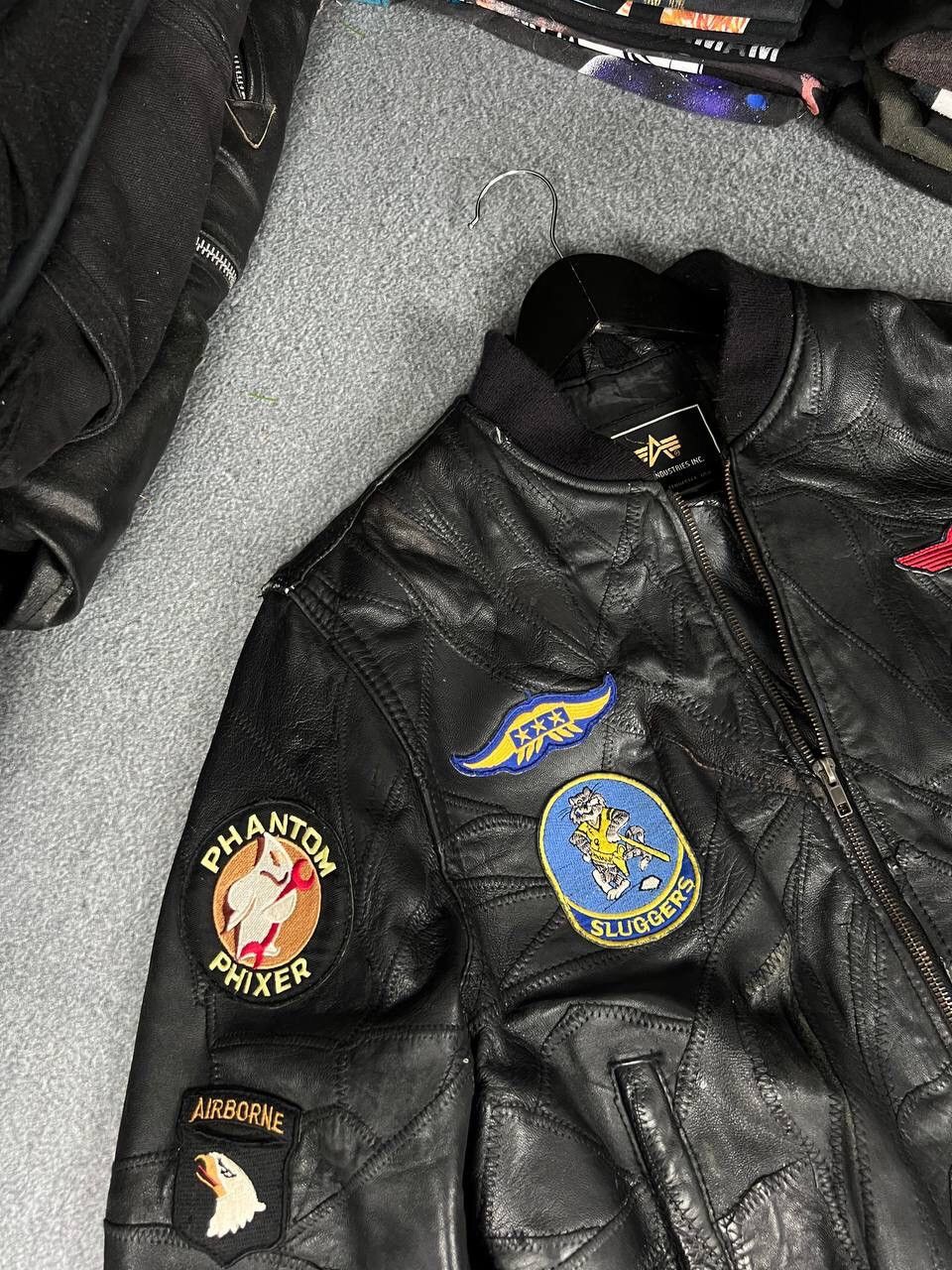 Alpha Industries Vintage Alpha Industries Grunge Vibe Leather Bomber Jacket Size S / US 4 / IT 40 - 2 Thumbnail