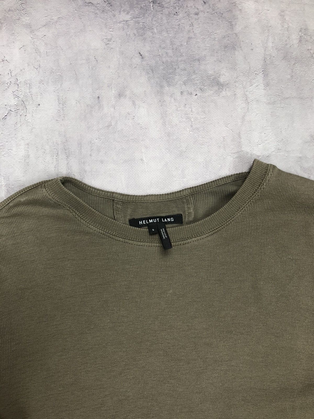 Helmut Lang helmut lang Olive Green long sleeve S Size US 36 / EU 52 - 7 Thumbnail