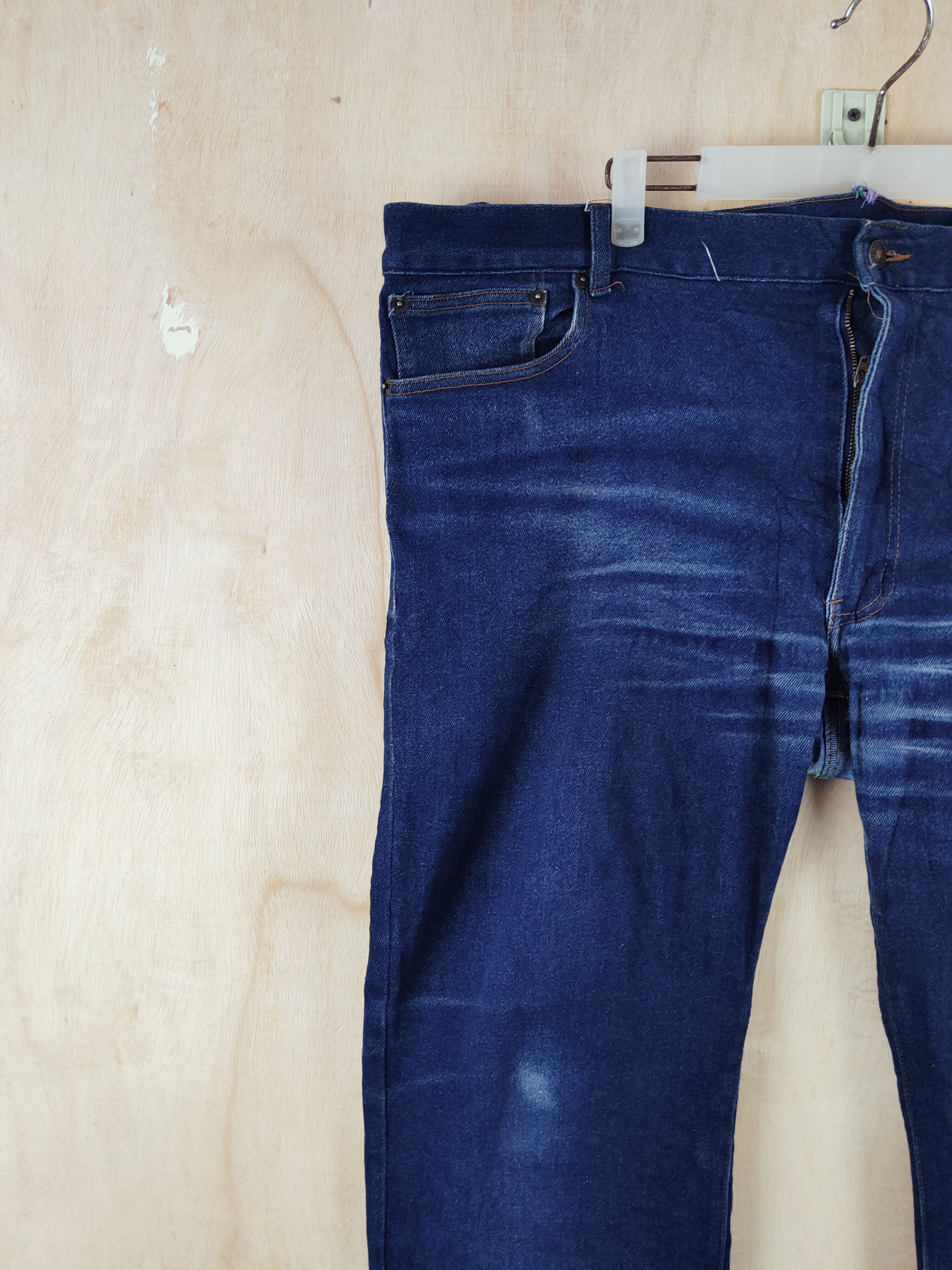 Japanese Brand *Waist 47*OSJ Blue Distressed Ripped Jeans #S2650 Size US 44 / EU 60 - 3 Thumbnail