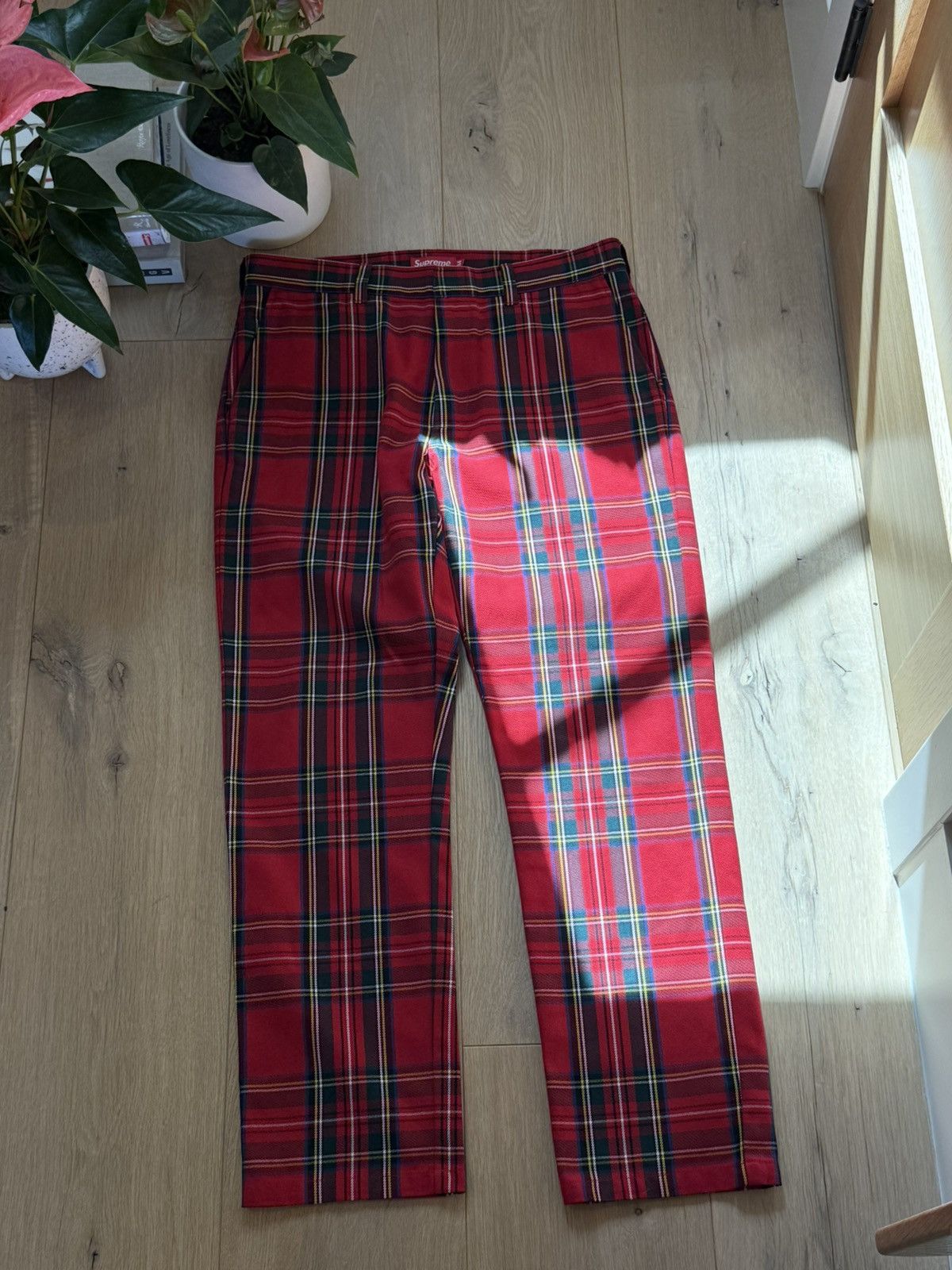 Supreme Plaid Pants | Grailed