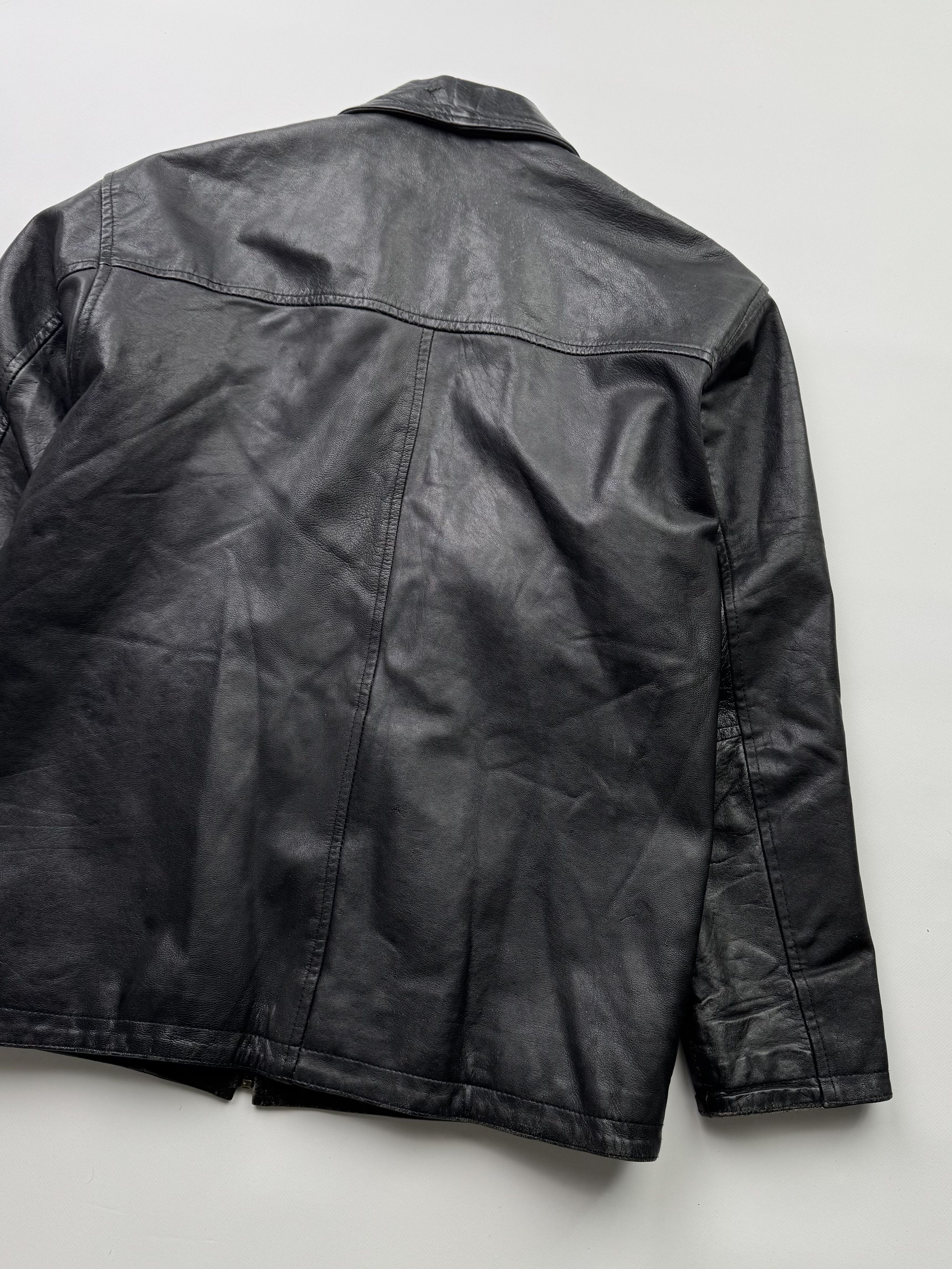 Japanese Brand Vintage Time Faded Leather Bomber Jacket(V36)E2 Size US L / EU 52-54 / 3 - 13 Thumbnail