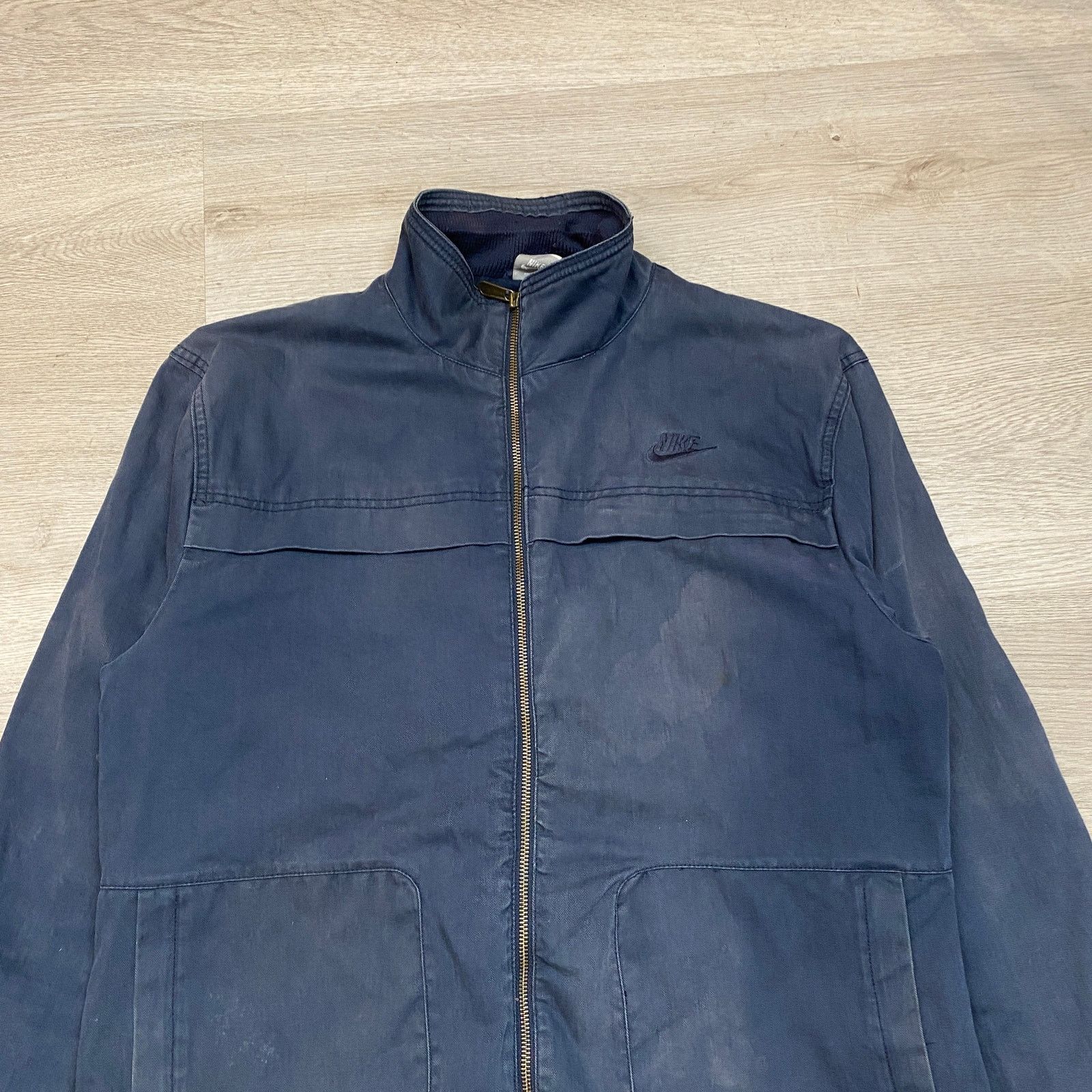 Nike × Vintage VTG Nike Gray Tag Canvas Utility Jacket Men's XL Skater Y2K Size US XL / EU 56 / 4 - 2 Thumbnail