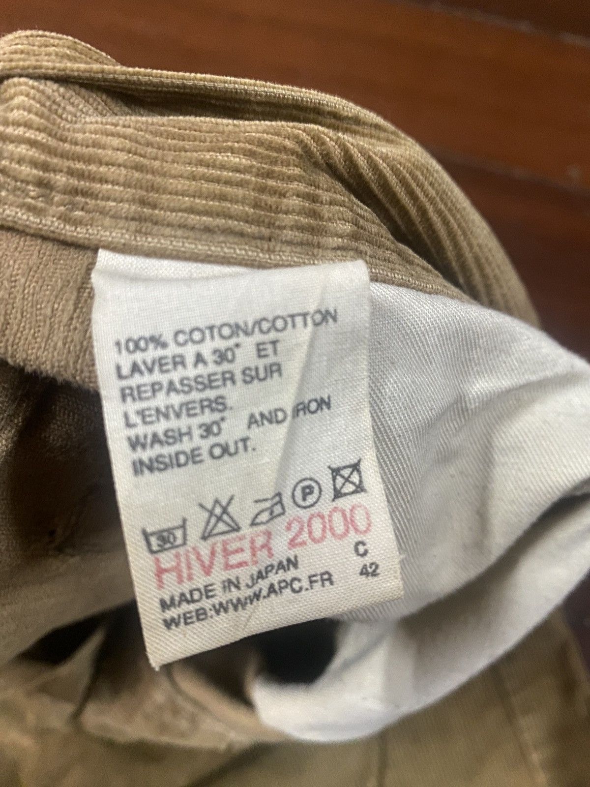 A.P.C. Vintage y2k hiver 2000 A.P.C. Valvet flare faded pants Size US 35 - 16 Thumbnail