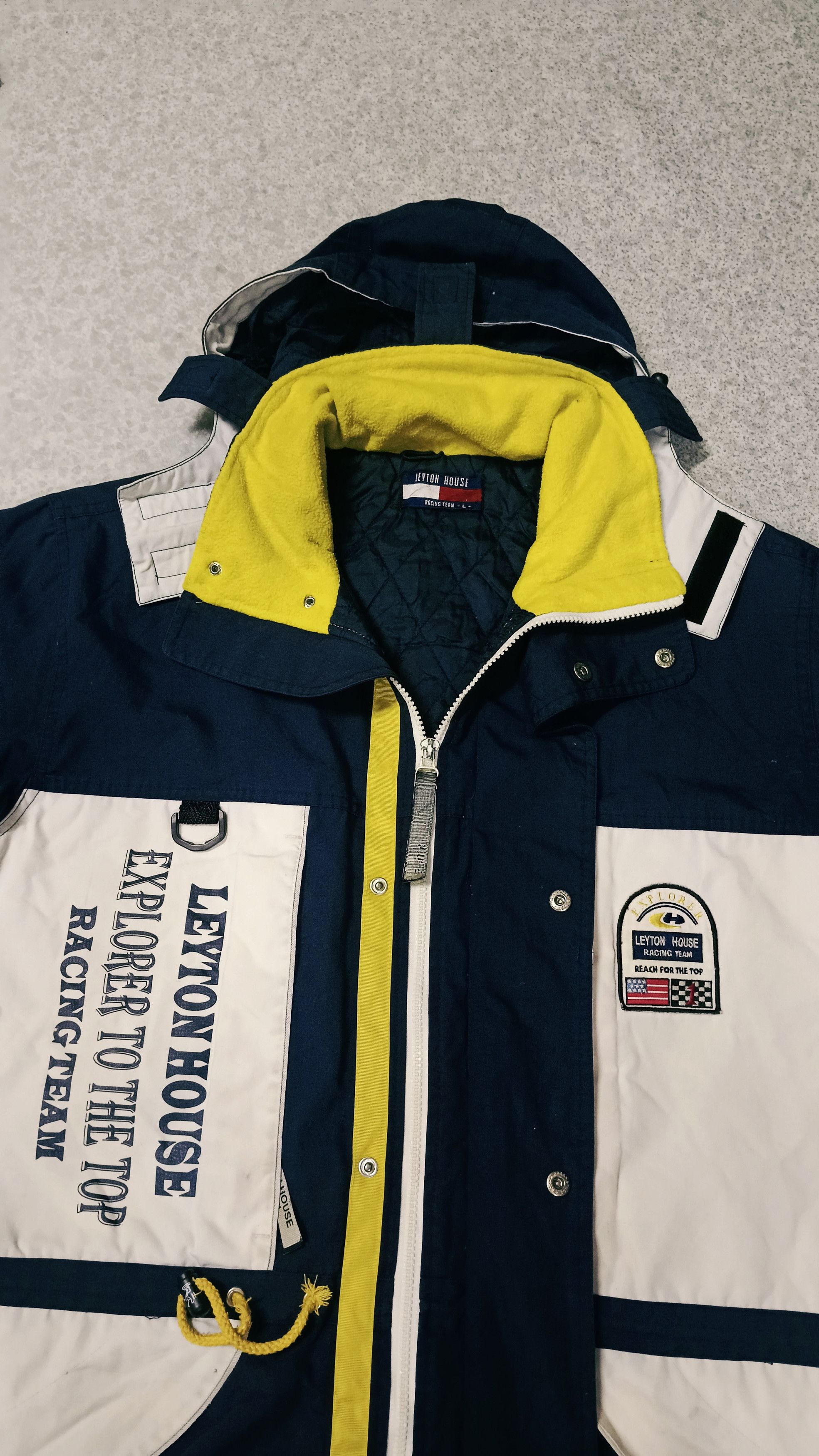 Japanese Brand × Vintage Vintage Leyton House Racing Team Zipper Jacket Size US L / EU 52-54 / 3 - 5 Thumbnail