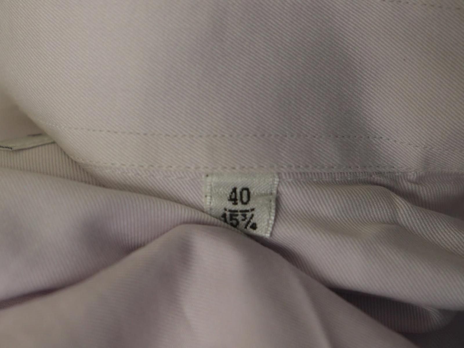 Armani Armani Pink 100% Cotton Collar Formal Dress Shirt Size 40 Size 38R - 9 Thumbnail