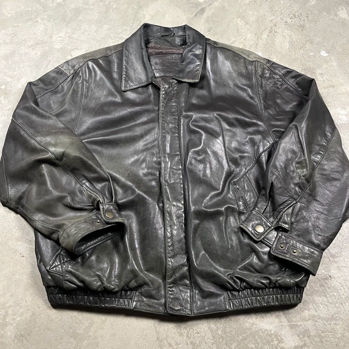 Roundtree and yorke lambskin leather outlet jacket