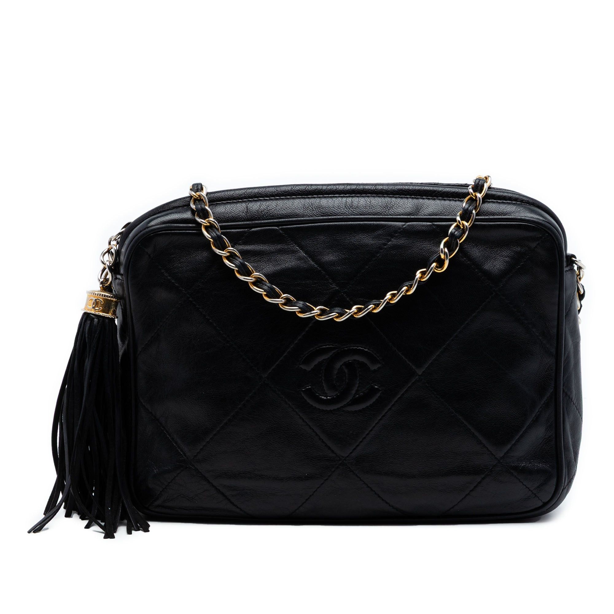 Chanel CC Quilted Lambskin Tassel Camera Bag Size ONE SIZE - 1 Thumbnail