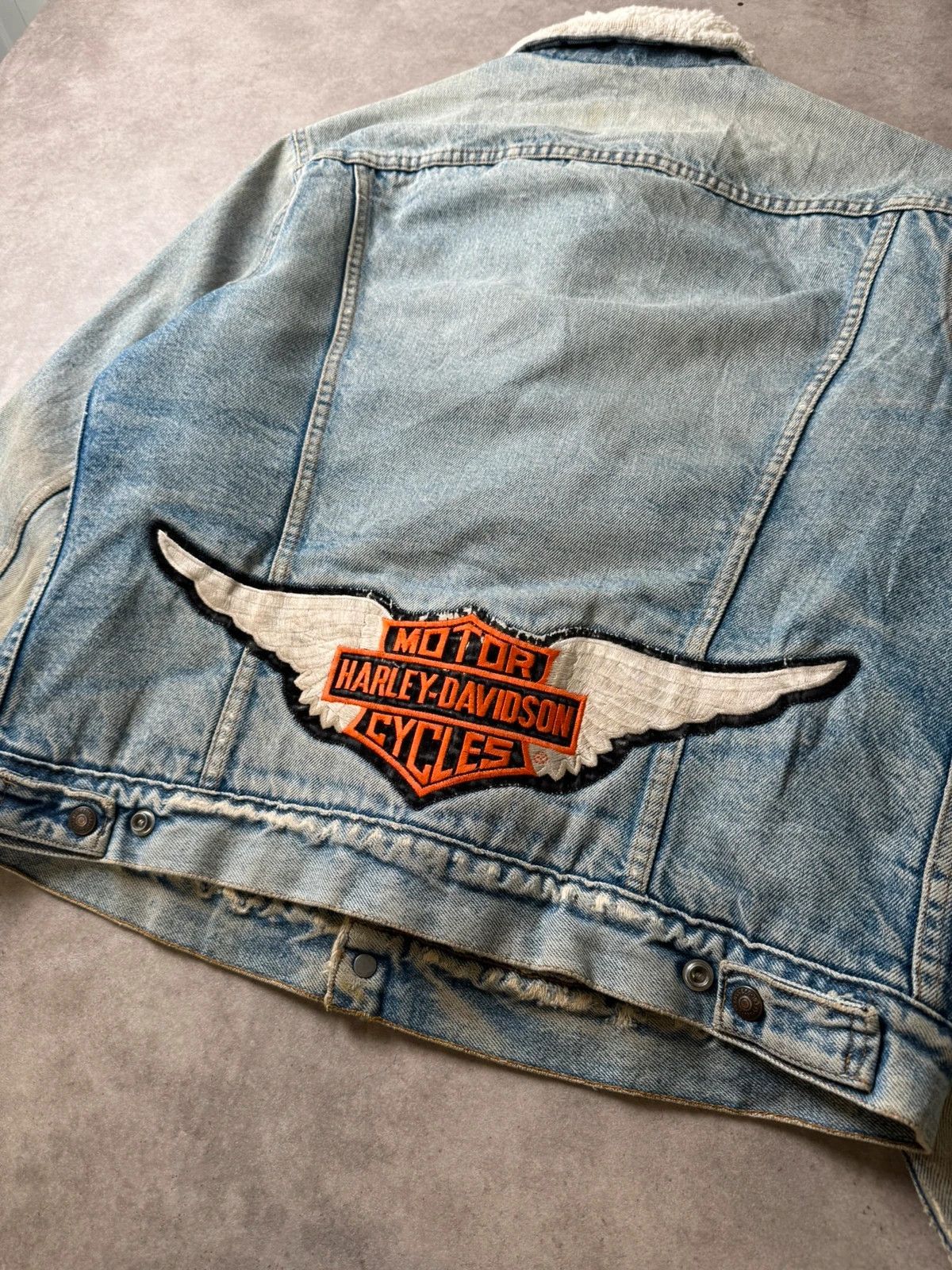 Levi's Veste Jean Levi's Type III trucker 71608 Made In USA 80s L Size US L / EU 52-54 / 3 - 6 Thumbnail