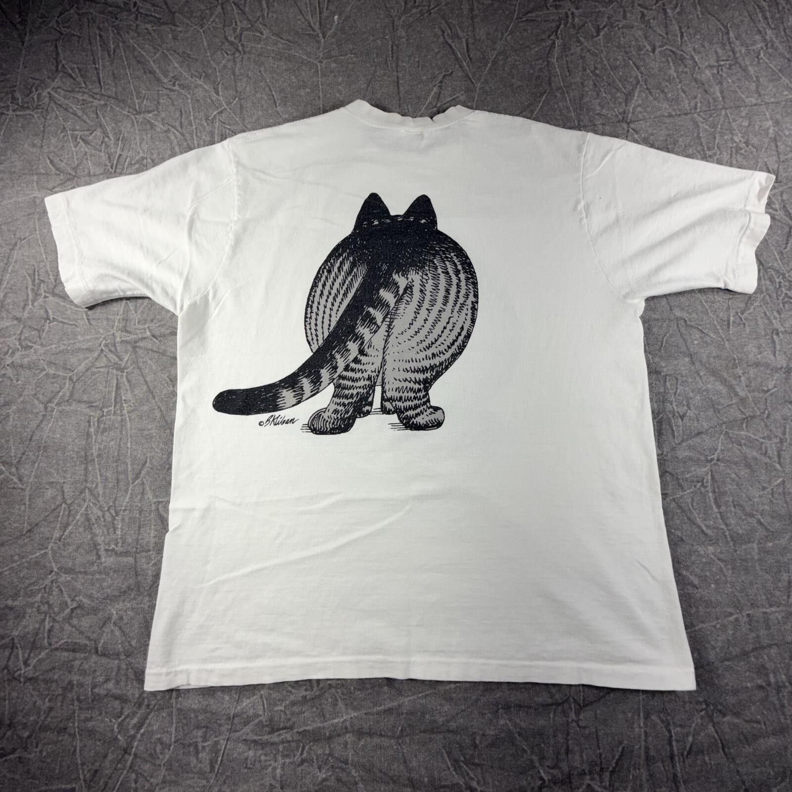 Other Crazy Shirt Shirt Men's L White Vintage 1978 Cat Print Size ONE SIZE - 7 Thumbnail