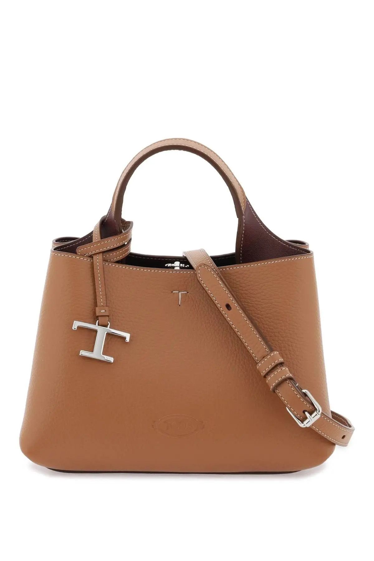 image of Tods O1S22I1N1223 Leather Handbag In Brown, Women's