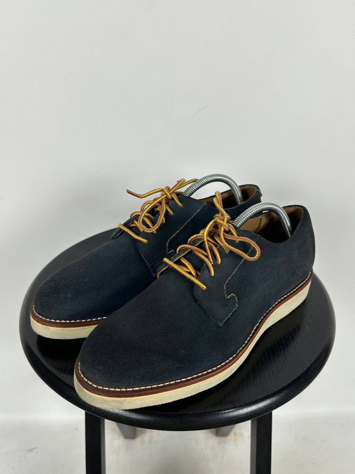 Red Wing Red Wing Postman Navy Blue Suede Oxford Shoes Size US 9 / EU 42 - 3 Thumbnail