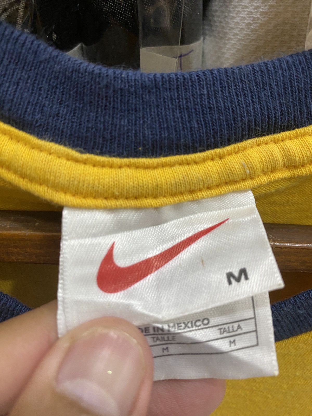 Other VINTAGE NIKE RINGER TSHIRT Size US L / EU 52-54 / 3 - 8 Thumbnail