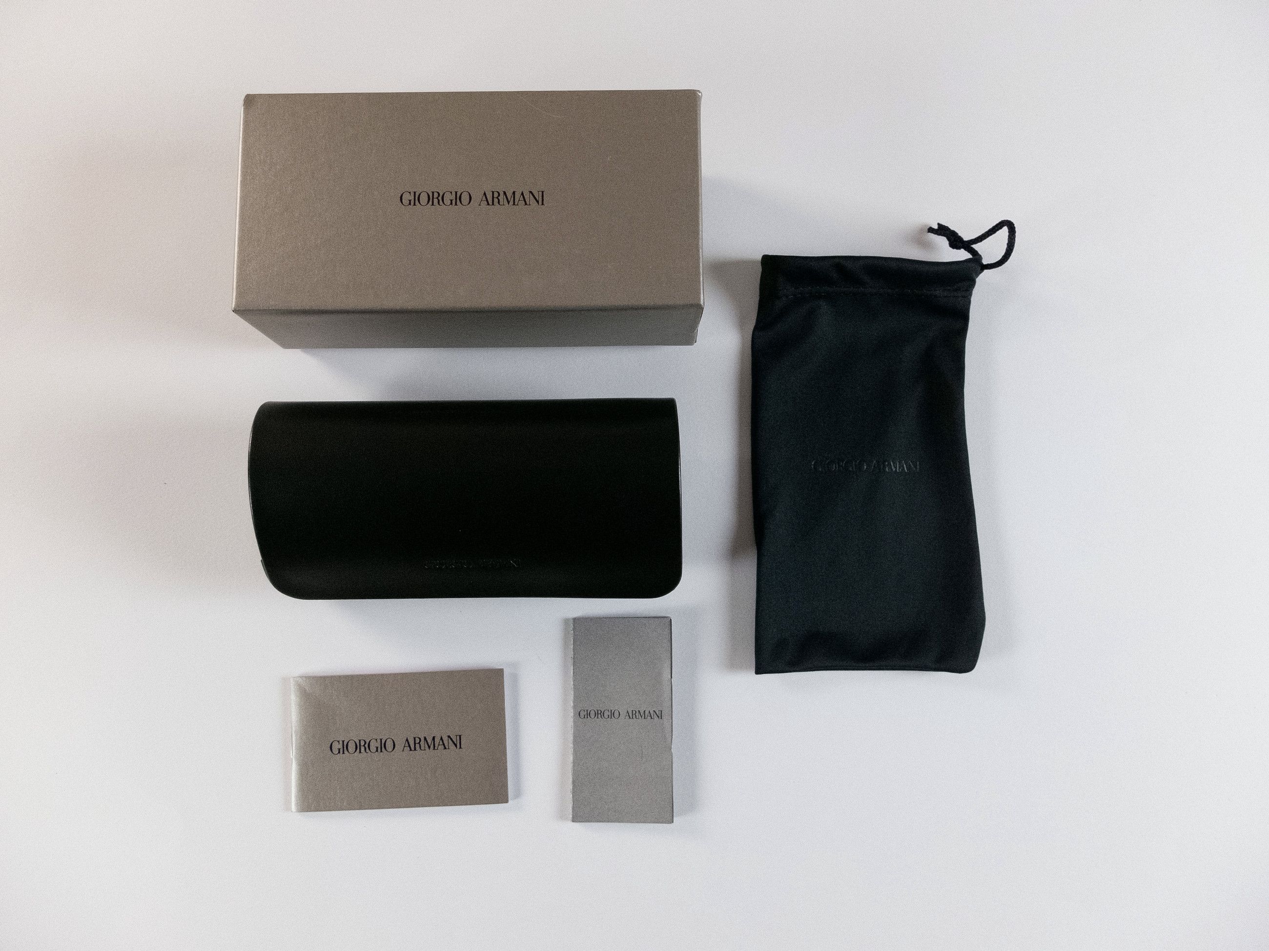 Giorgio Armani GIORGIO ARMANI black pillow shape oversize sunglasses Size ONE SIZE - 7 Thumbnail