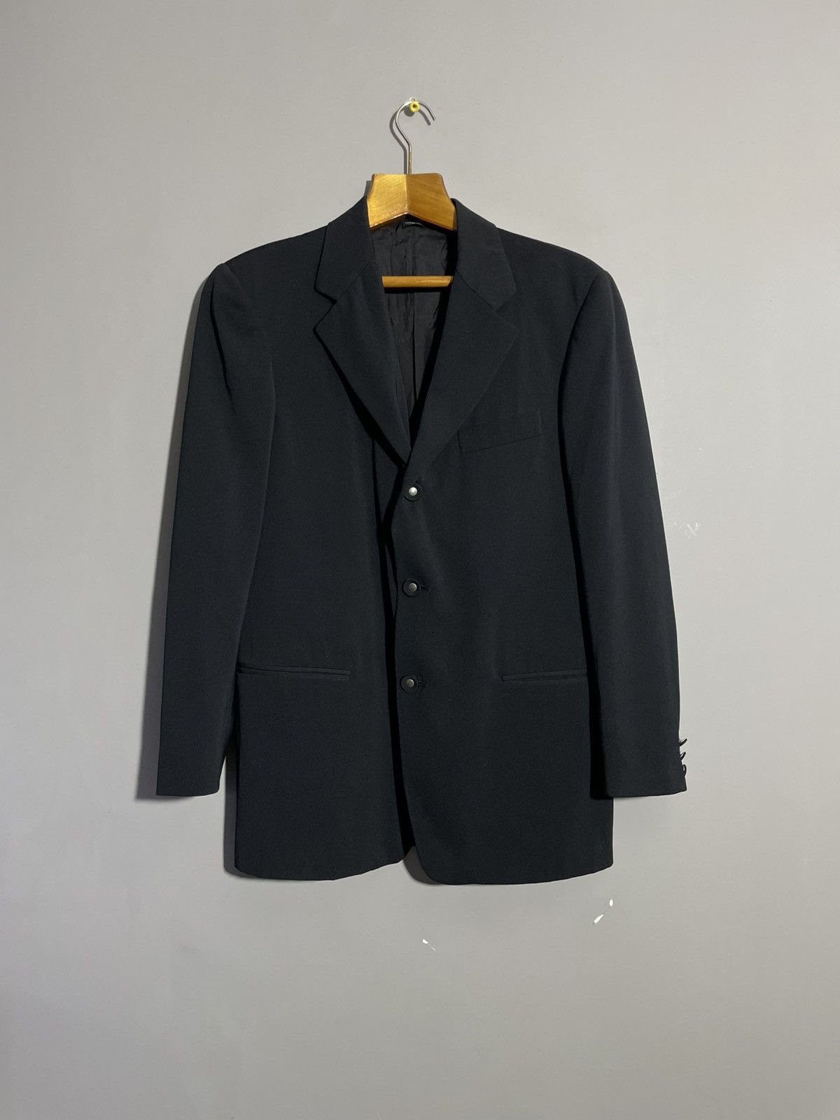 Marithe + Francois Girbaud Marithe Francois Girbaud S.P.Q.R. City Black Mens Blazer Size 50R - 1 Thumbnail