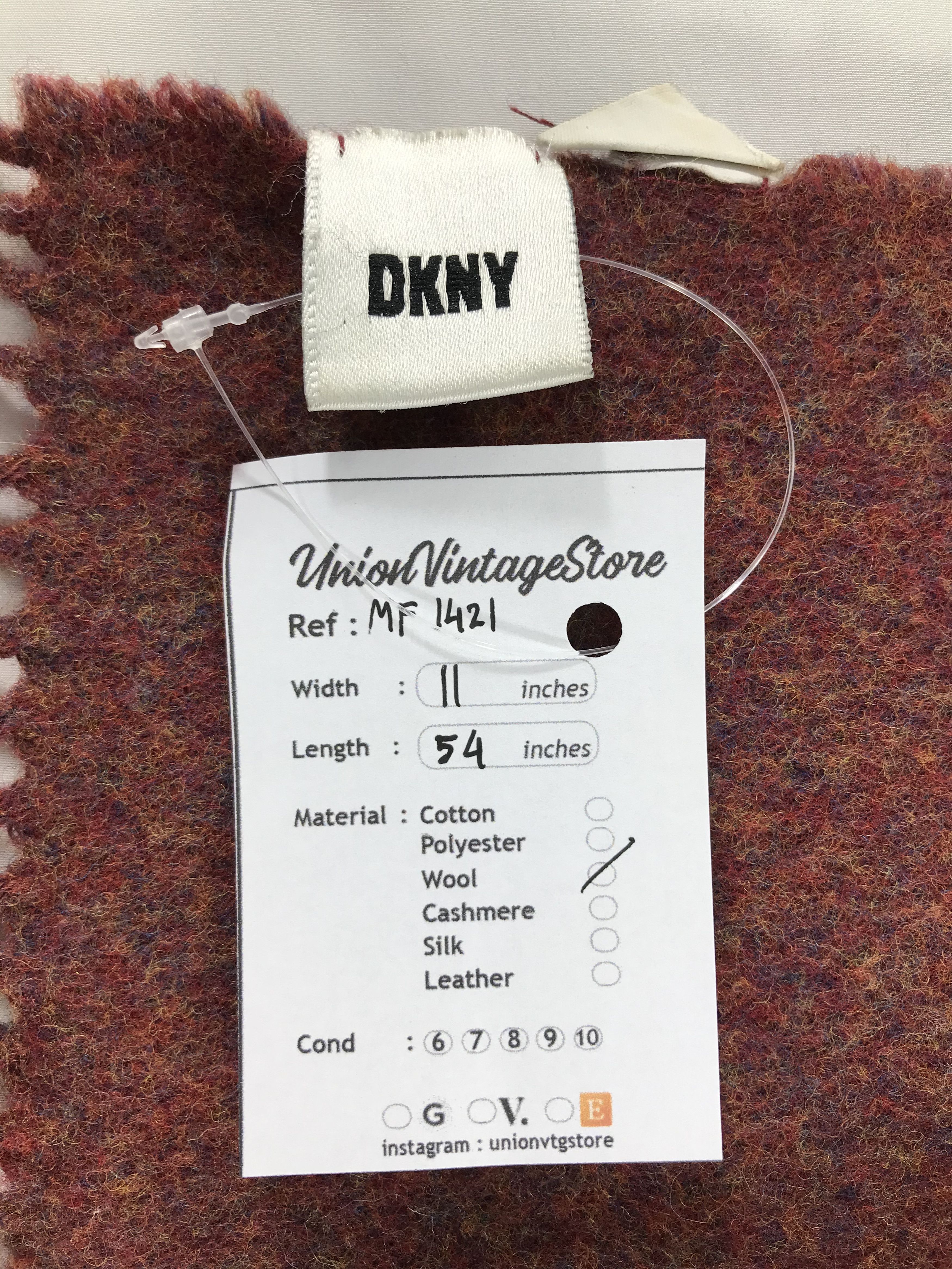 DKNY Vintage DKNY Scarf/Muffler/Neckwear MF1421 Size ONE SIZE - 4 Thumbnail