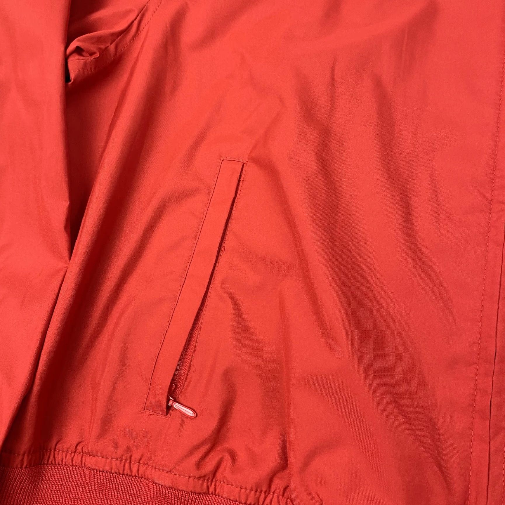 Tommy Hilfiger VINTAGE Tommy Hilfiger Jeans Jacket Womens XL Red Windbreaker Ribbed Hem Zip Size 40" / US 18 - 5 Thumbnail