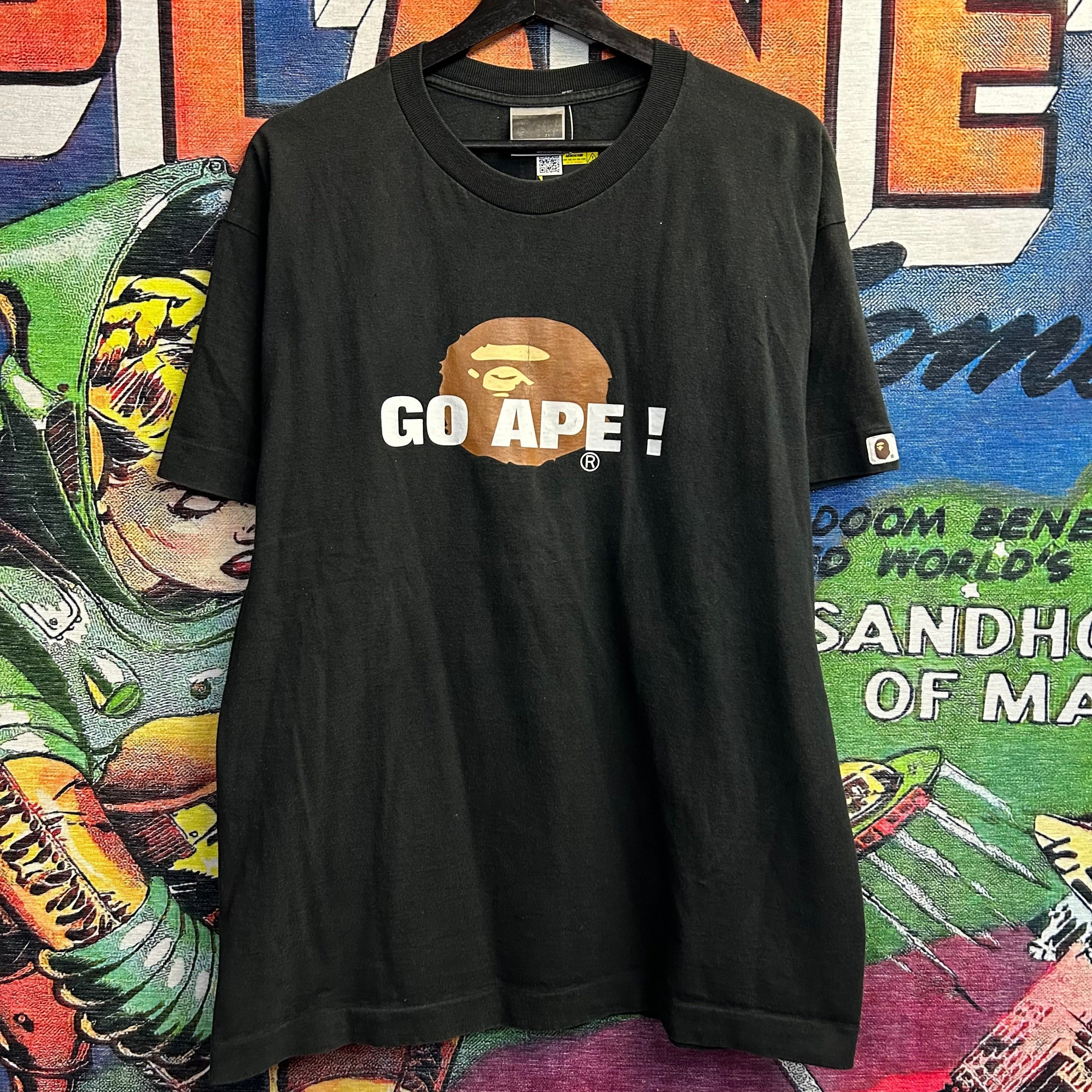 image of Bape x Vintage Go Ape Tee in Black, Men's (Size XL)