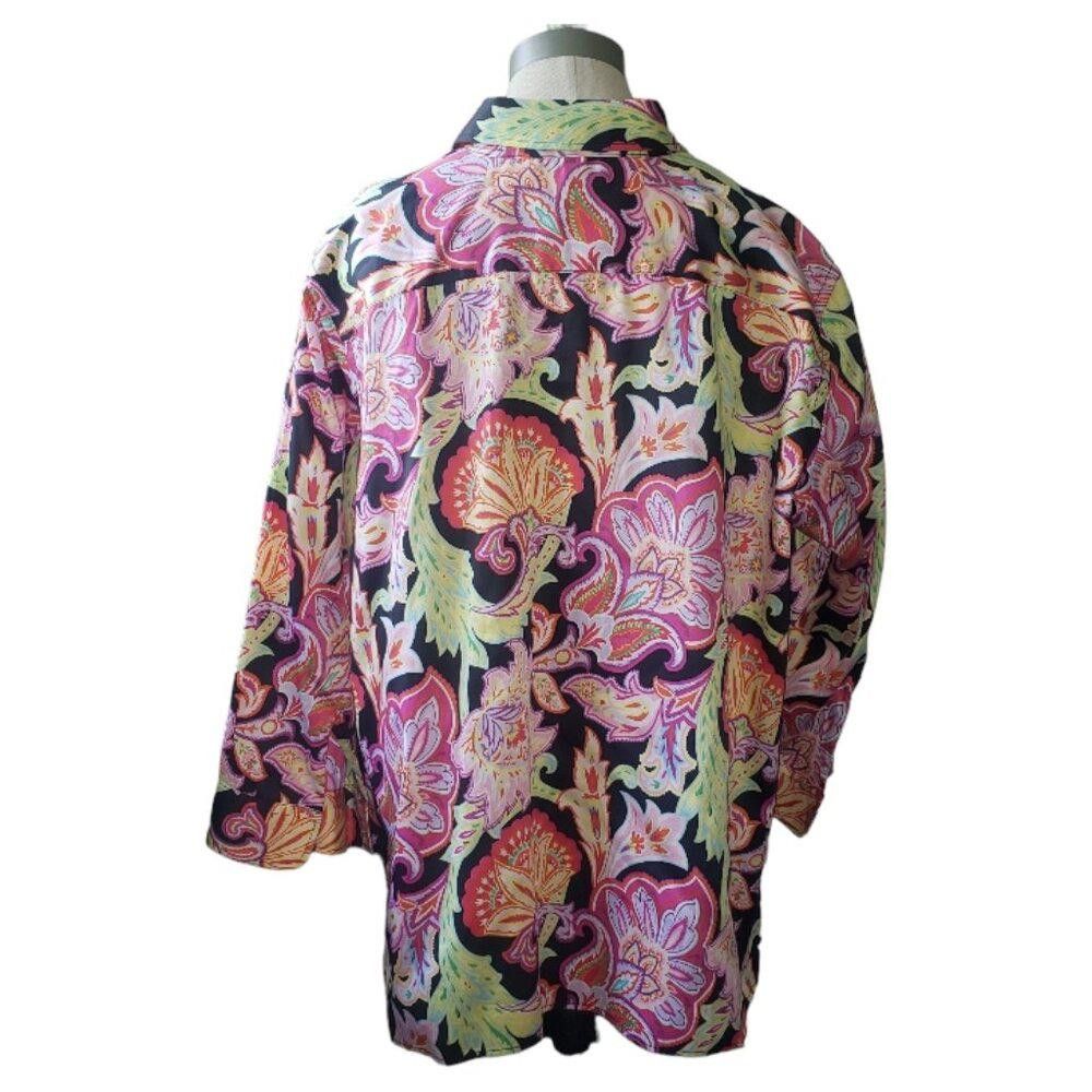 Lauren Ralph Lauren CT1622 Lauren Ralph Lauren Ladies Floral Button Front Top L Size L / US 10 / IT 46 - 4 Thumbnail