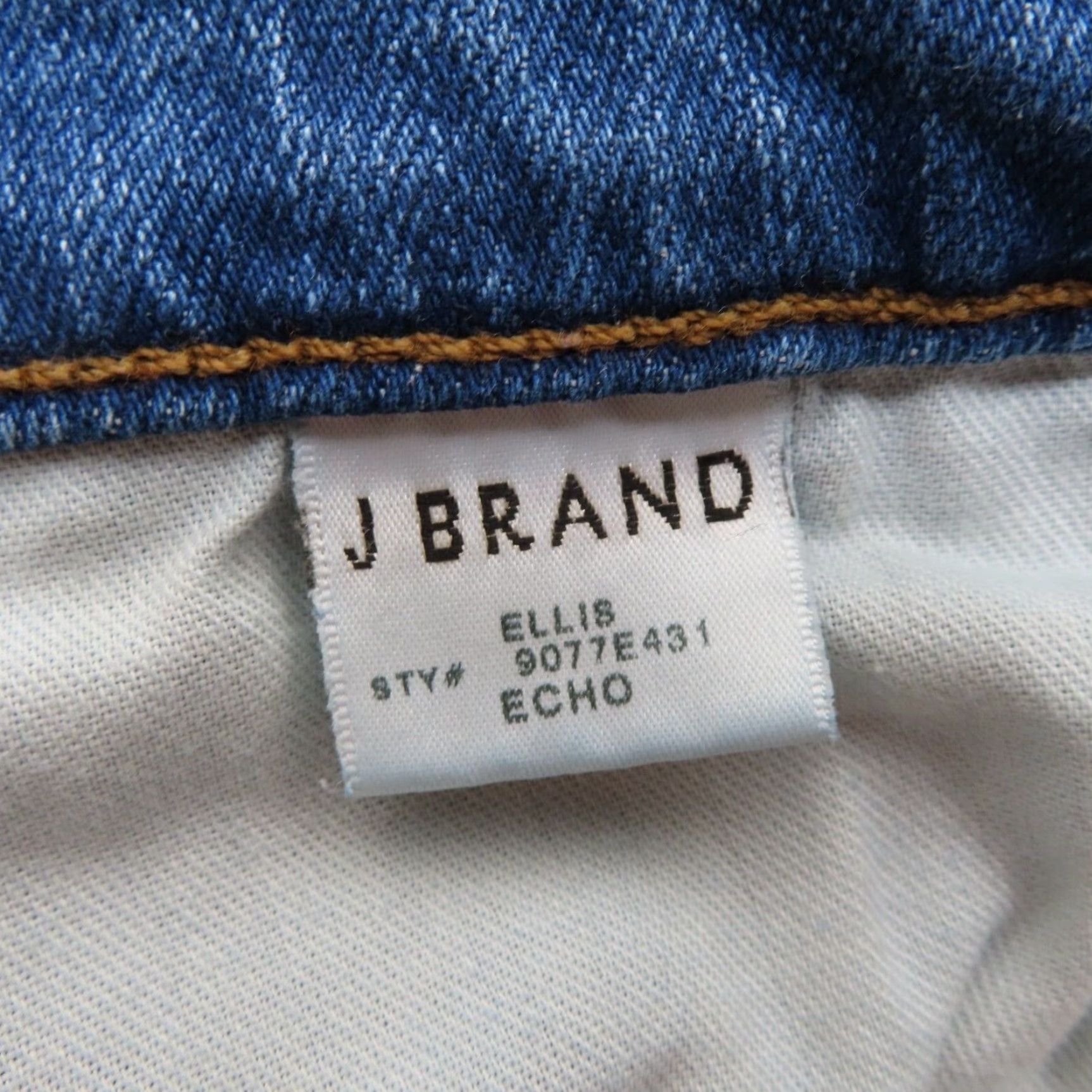 J Brand J Brand Jeans Ellis Echo Blue Wash Denim Straight Leg 27 Womens Cotton Blend 5-Pocket Stretch Regular Vintage No Size 27" / US 4 / IT 40 - 6 Thumbnail