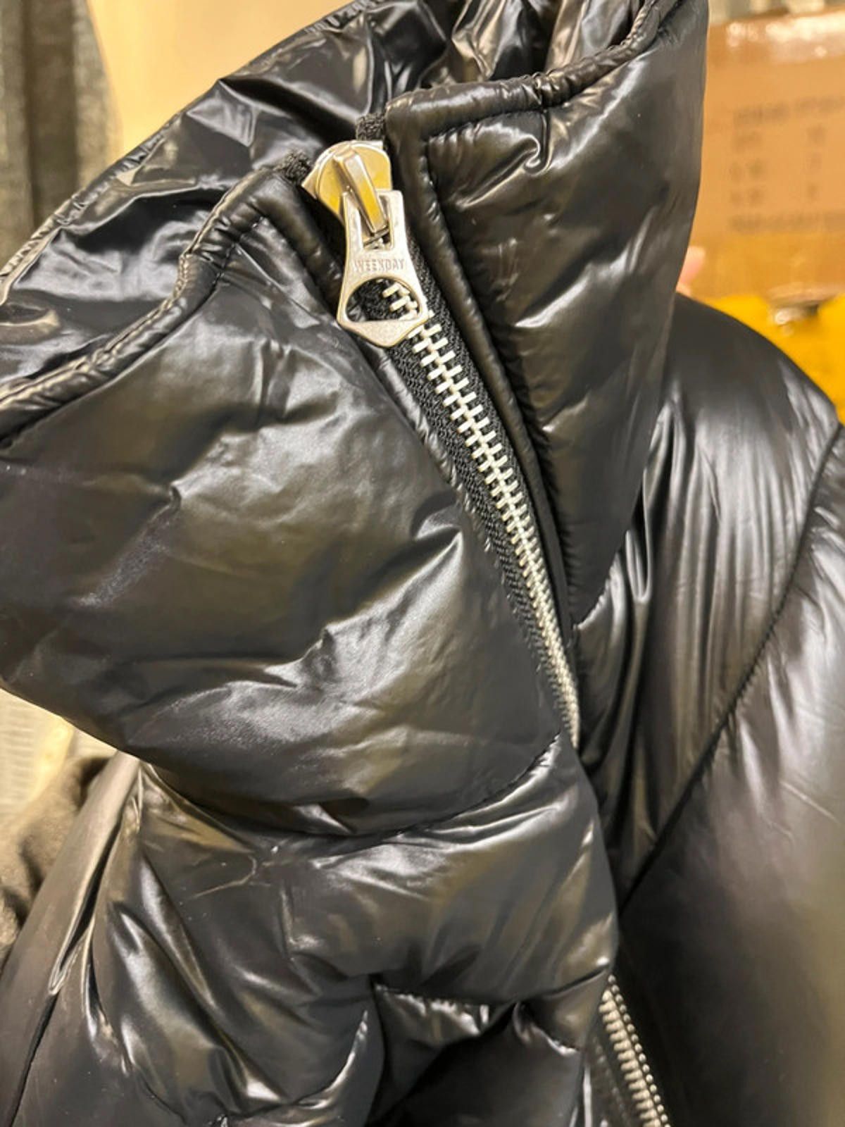Weekday Weekday puffer jacket in black size XL NEW with TAGS Size L / US 10 / IT 46 - 4 Thumbnail