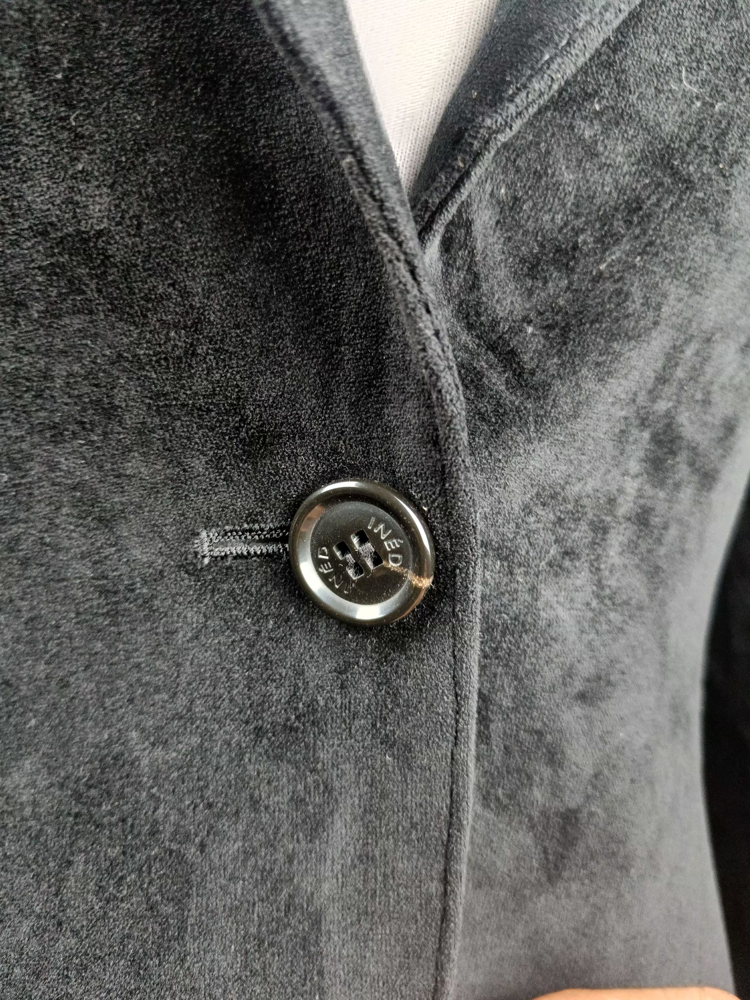 Yohji Yamamoto INED BLACK VELOUR SINGLE LAPEL BLAZER Size M / US 6-8 / IT 42-44 - 8 Thumbnail