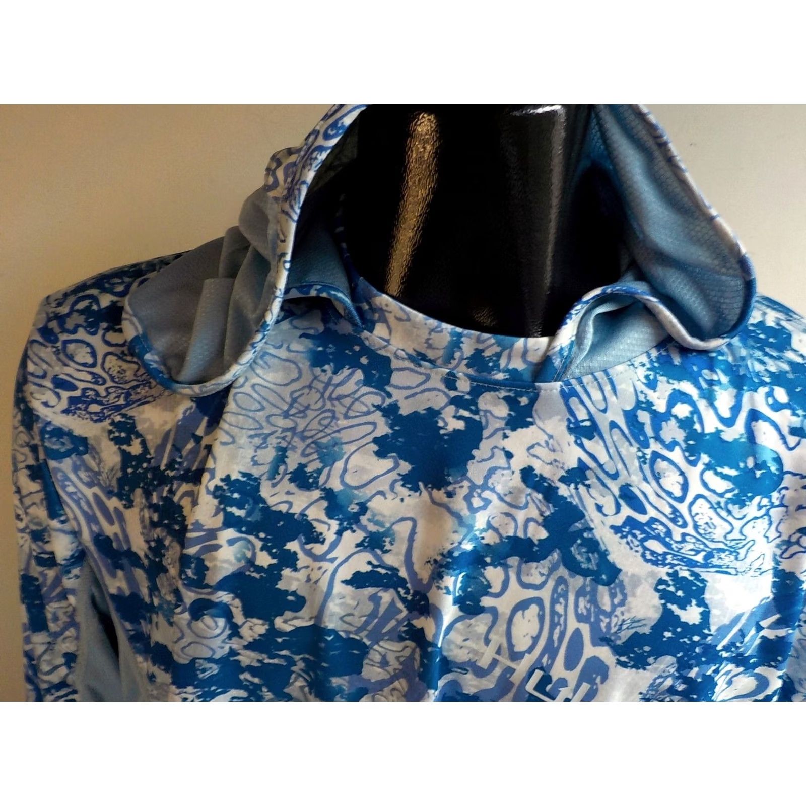 Vintage VINTAGE HUK Icon X Tide Change Hooded Pullover Shirt XXL Blue/White NWT Long Sleeve Pullover Men Size US XXL / EU 58 / 5 - 2 Thumbnail