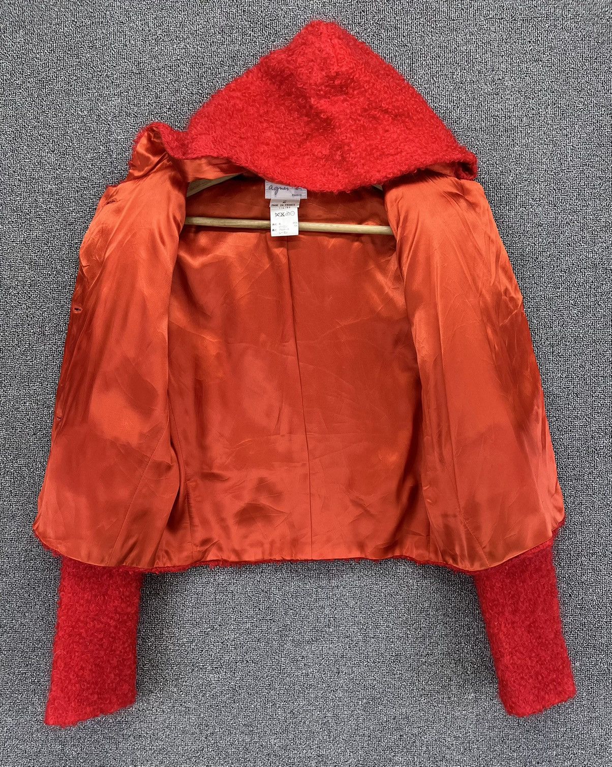 agnes b. Vintage Agnes B. Deep Pile Fleece Hoodie Jacket Size XXS / US 00 / IT 34 - 7 Thumbnail