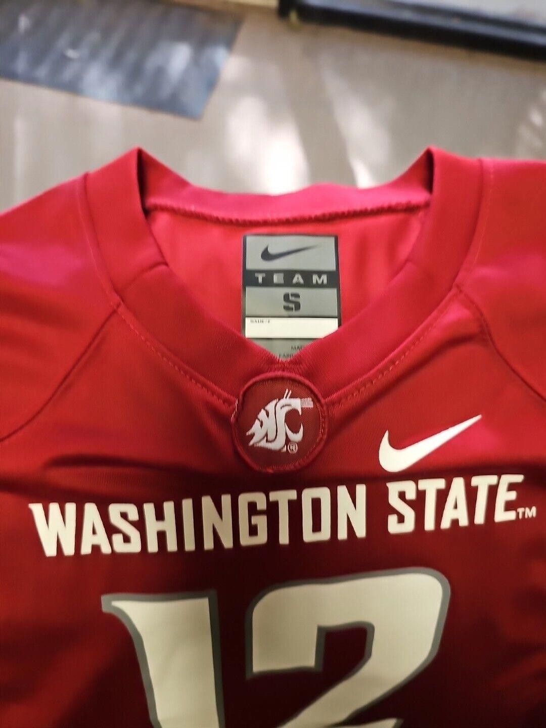 Nike Nike Washington State Cougars Football Youth Small #12 #D Size ONE SIZE - 2 Thumbnail