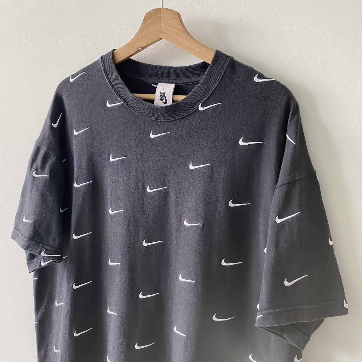Nike Faded Nike Full Embroidered Swoosh Oversized ERD GRAIL TEE Size US XL / EU 56 / 4 - 3 Thumbnail