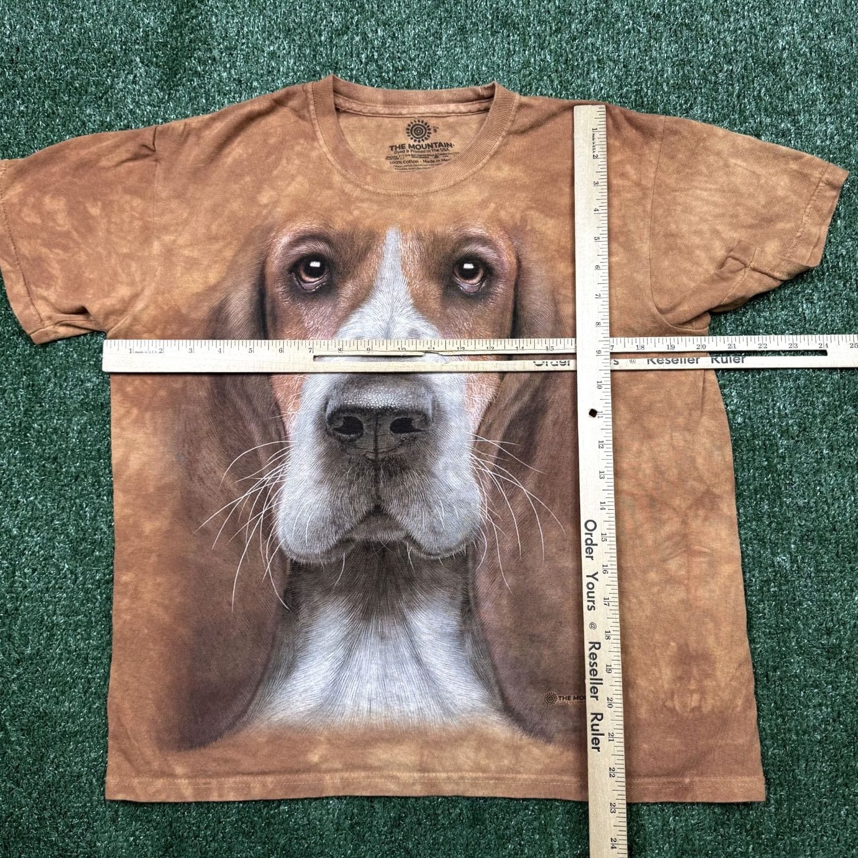The Mountain The Mountain Graphic T Shirt Men S Brown Short Sleeve Dog Logo Casual Tee Size US S / EU 44-46 / 1 - 4 Thumbnail