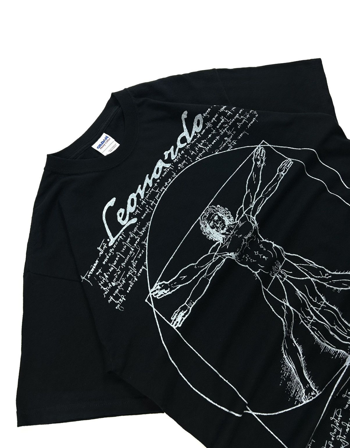 Gildan Vintage The Vitruvian Man Leonardo Da Vinci Tee Graphic aAt Size US L / EU 52-54 / 3 - 4 Thumbnail