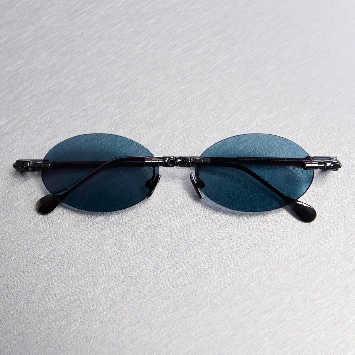 Kuboraum KUBORAUM H62 GM GUN METAL FLASH VIOLET BLUE SUNGLASSES Size ONE SIZE - 6 Thumbnail