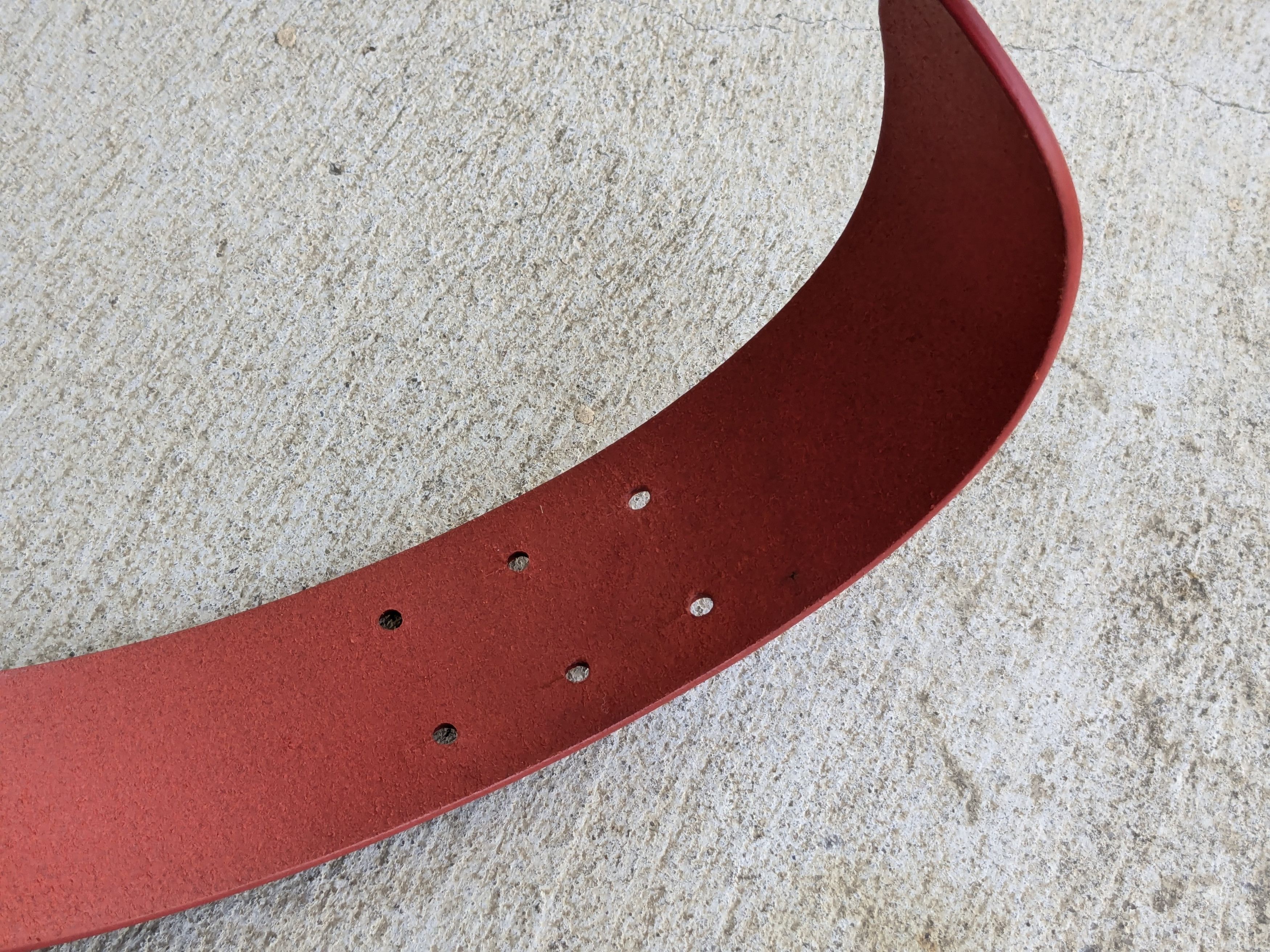 Maison Margiela Maison Margiela Belt Red Leather 30" Large Size 30 - 5 Thumbnail