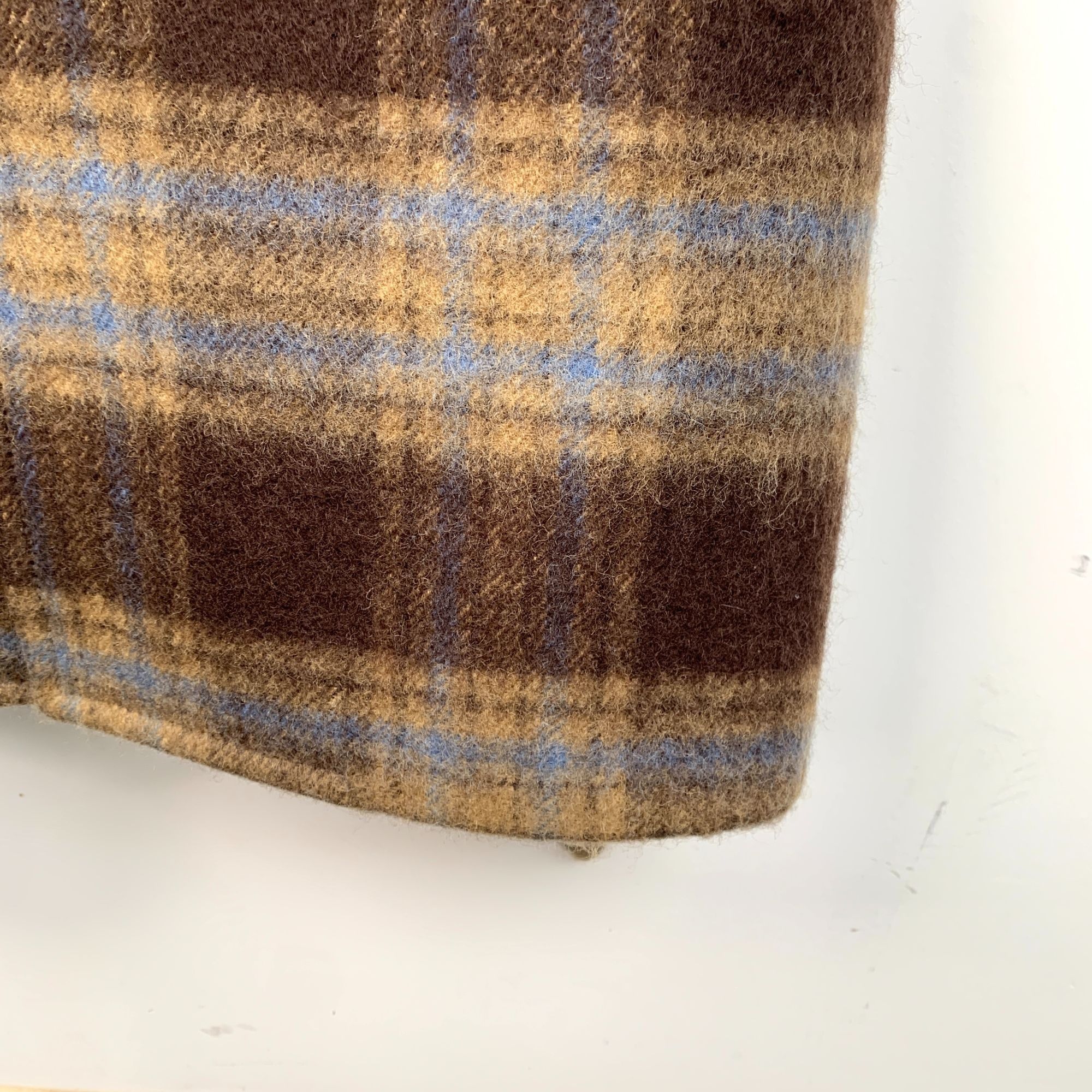 Gucci Gucci Brown & Blue Checked Wool Single-Breasted Coat With La Size XL / US 12-14 / IT 48-50 - 5 Thumbnail