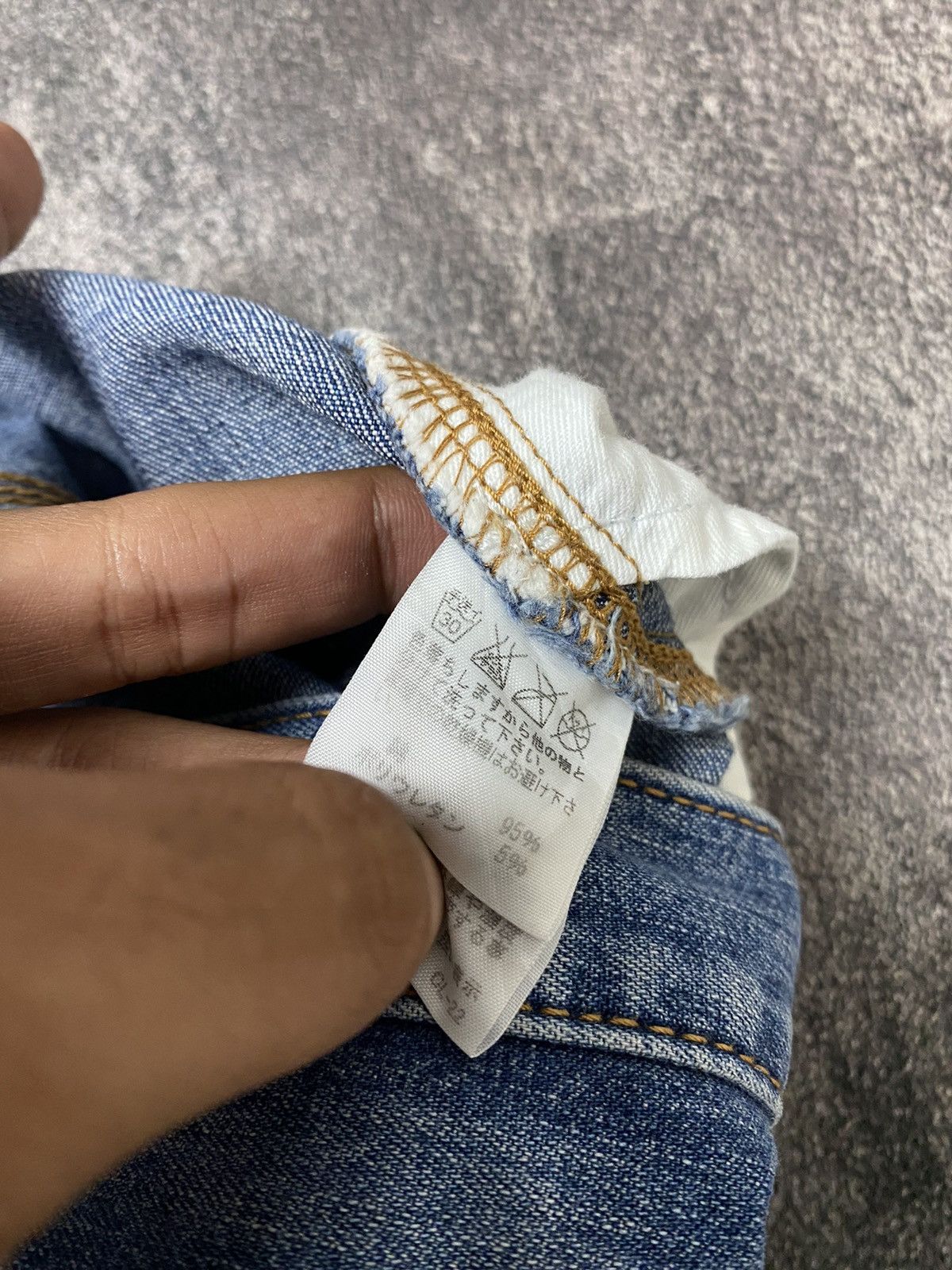 CABANE de ZUCCa × Vintage × Zucca Zucca Farmer Drop Crotch Indigo Dyed Denim Short Pants Size US 30 / EU 46 - 8 Thumbnail