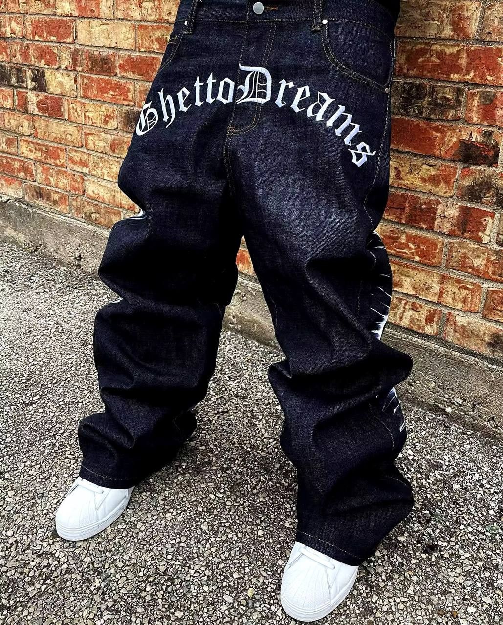 Japanese Brand × Vintage Vintage jeans are a ghetto dream Size US 34 / EU 50 - 3 Thumbnail