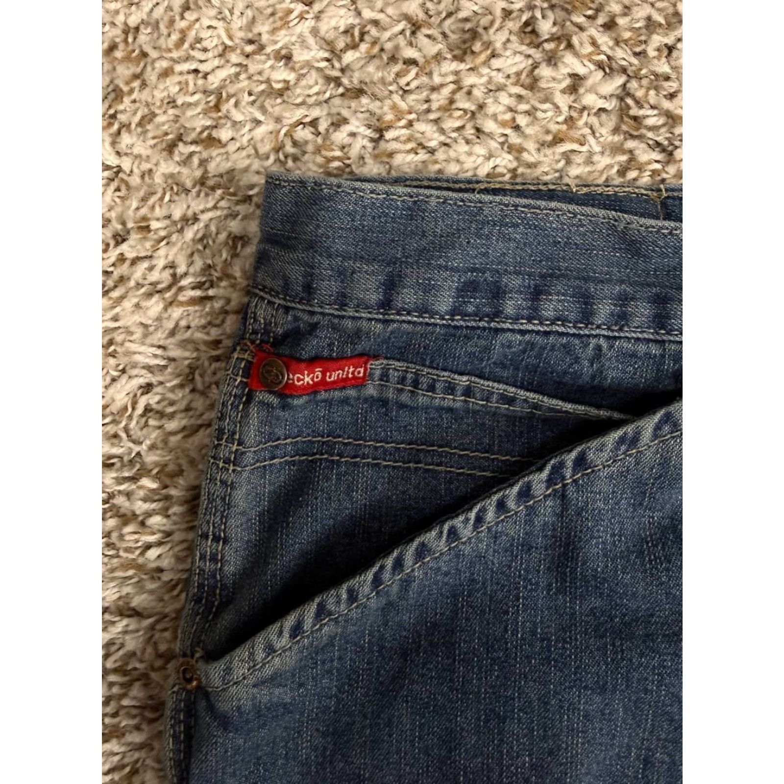 Ecko Unltd. Ecko Unltd Denim Foundry Carpenter Jeans Blue Contrast Stitch Side Pocket 42 Mens Jeans 5-Pocket Design 32in Inseam Regular Size 42 Blue Size US 42 / EU 58 - 5 Thumbnail