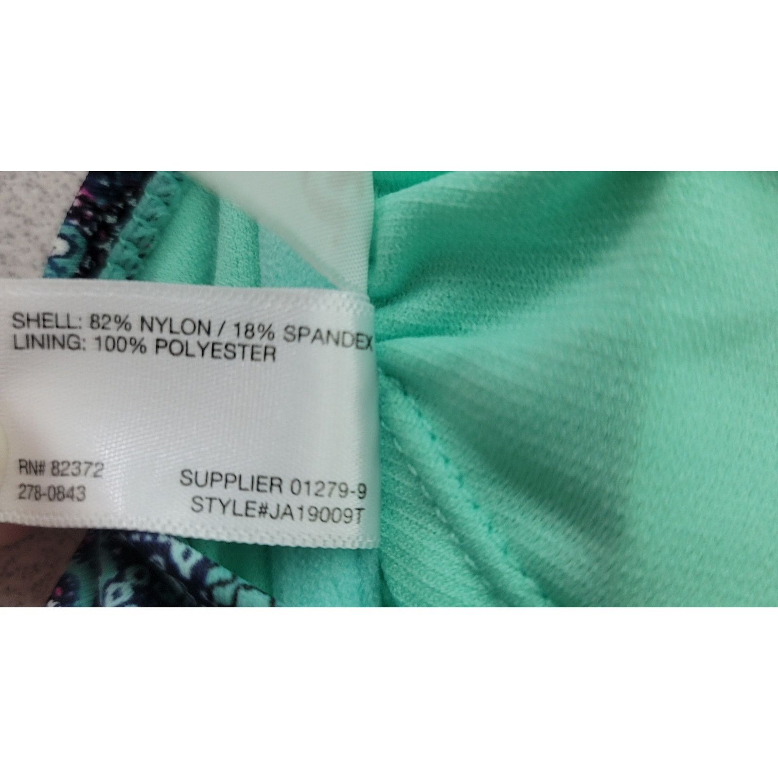 Arizona Jean Co. Arizona Blue Teal Flounce Halter Bikini Top Medium Size ONE SIZE - 5 Thumbnail