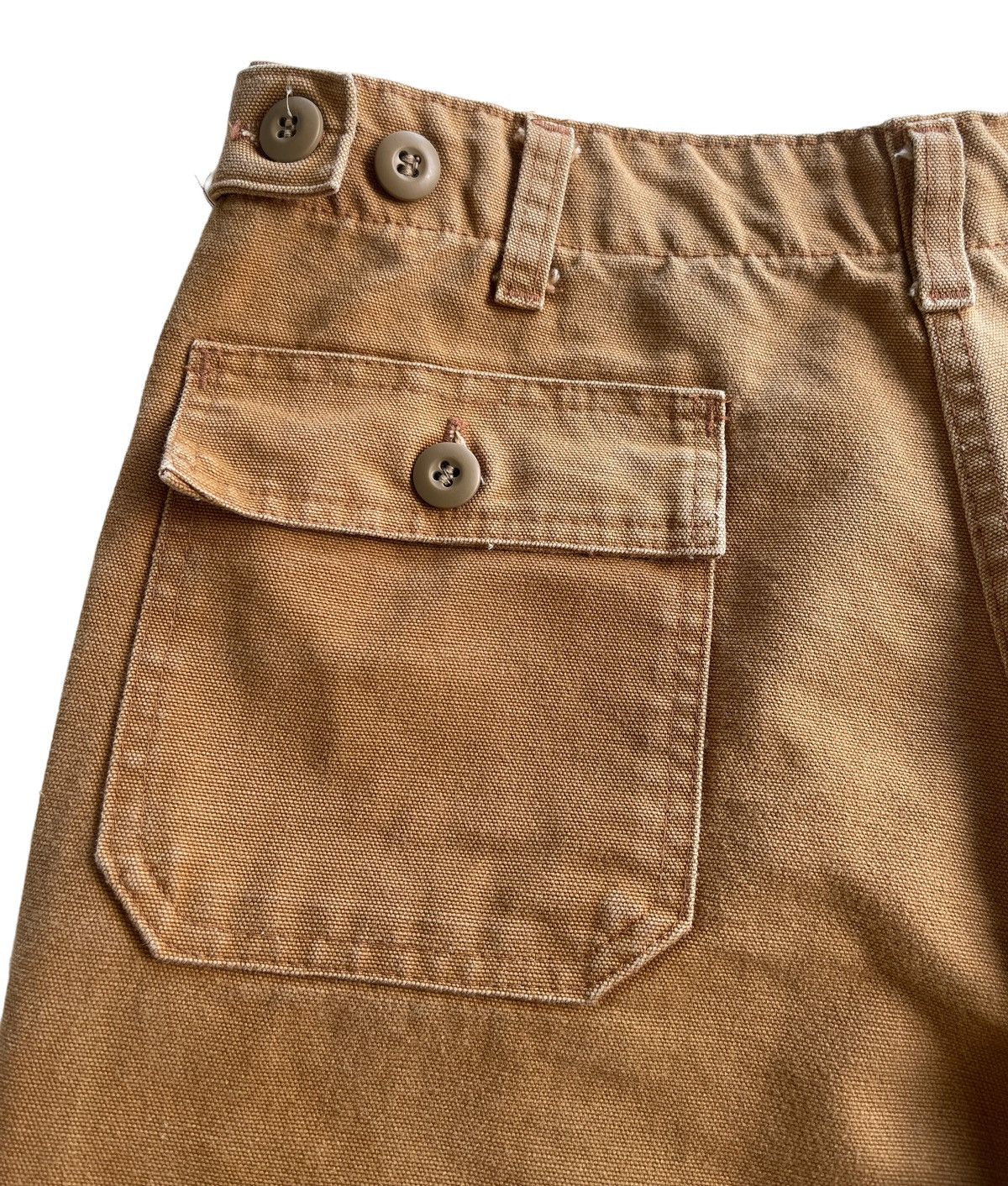 The Workers Club Gung Ho Camp Trousers Baker Pants (Faded Duck Brown) Size US 32 / EU 48 - 7 Thumbnail