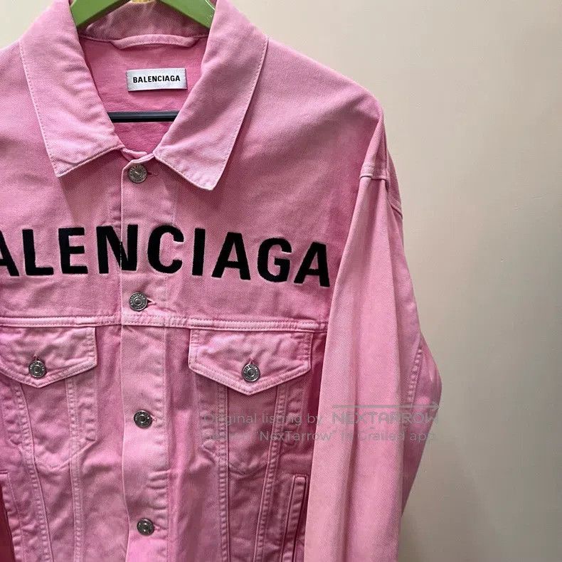 Balenciaga Balenciaga Pink Front Embroidered Jacket Size XXS / US 00 / IT 34 - 2 Thumbnail
