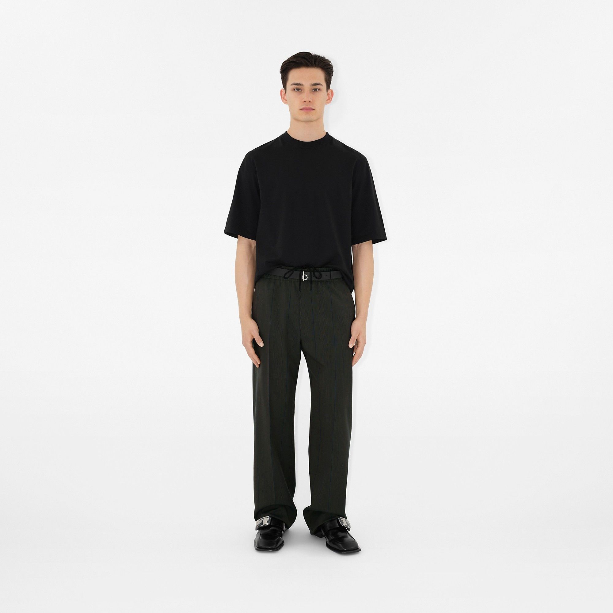 Burberry o1w1db10326 Striped Wool Trousers in Granite Size US 32 / EU 48 - 2 Thumbnail