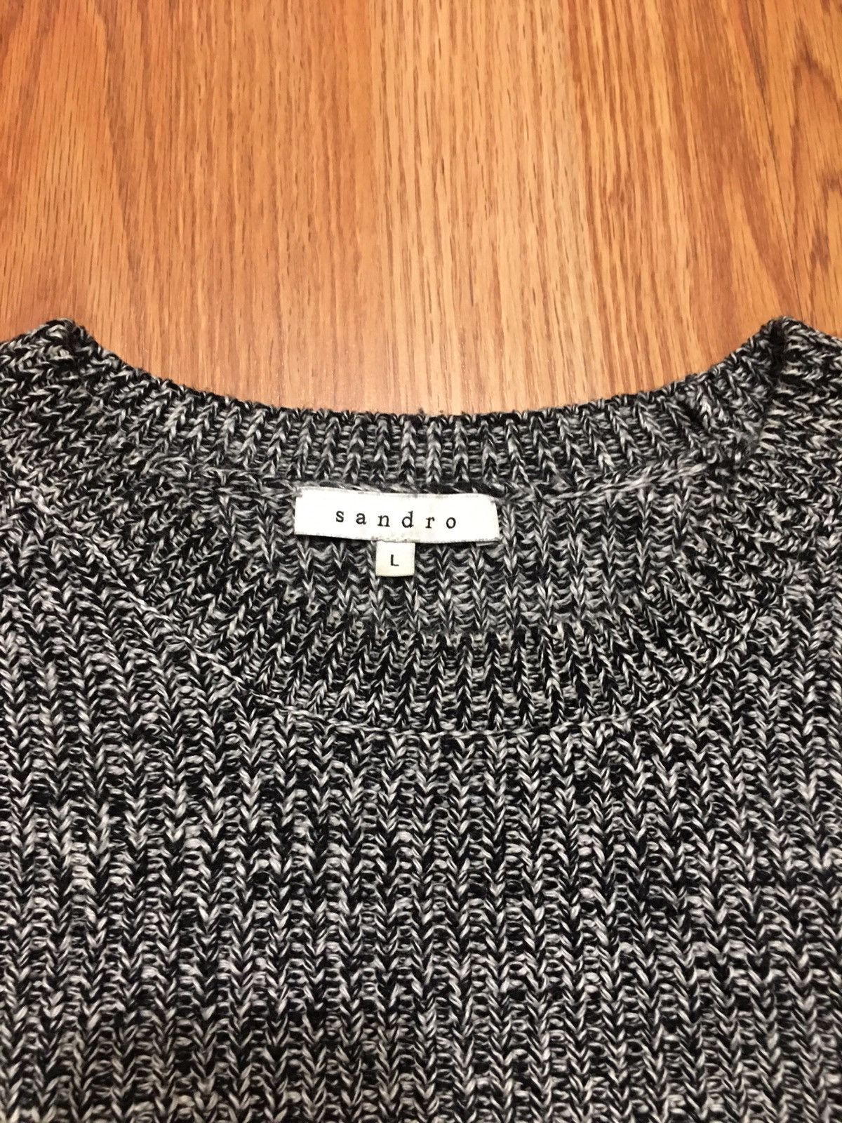 Sandro SANDRO Paris Grey Knit Wool Angora Cashmere Sweater Size L Size L / US 10 / IT 46 - 8 Thumbnail