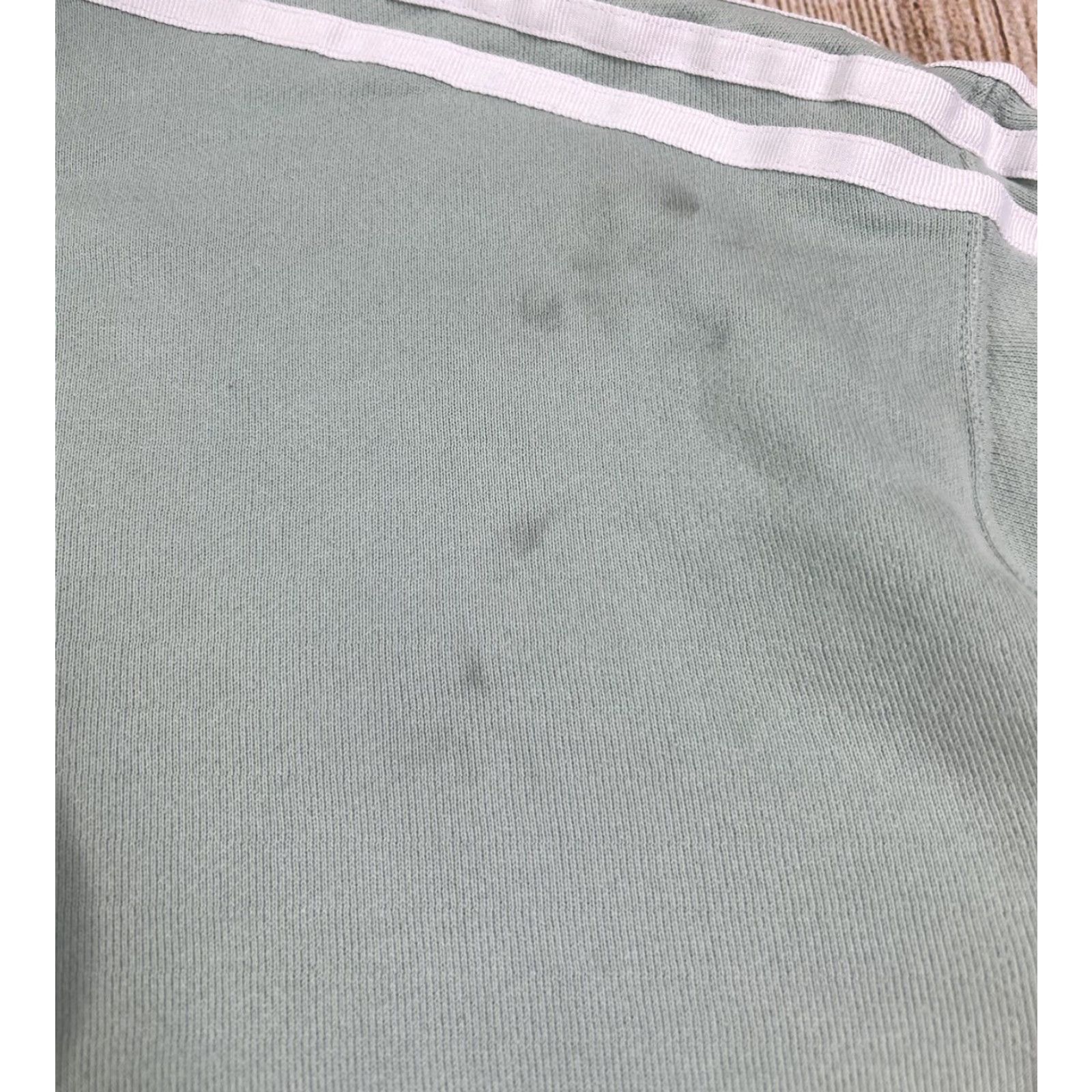 Adidas VINTAGE? Adidas Originals Distressed Mint Green Cropped Hoodie Sweatshirt L Women Green Hoodie Pullover Easy Care Activewear Womens Size L / US 10 / IT 46 - 5 Thumbnail